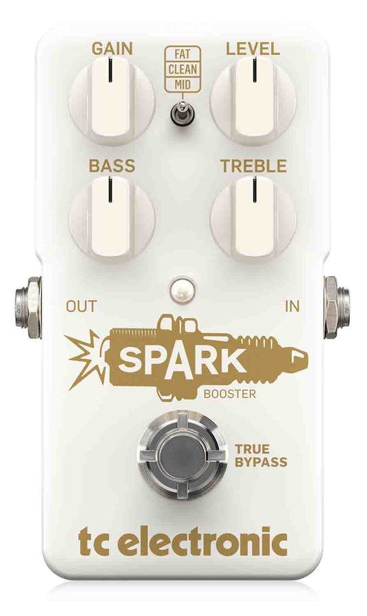 TC Electronic SPARK BOOSTER Pedal with 26dB Gain Control and Active EQ - Hollywood DJ