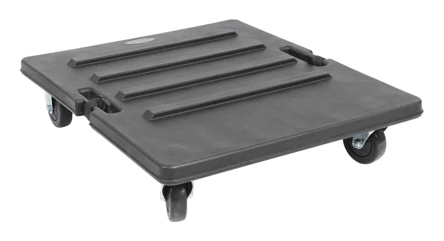 SKB Cases 3RR-RCB Roto Molded Caster Board with 4-Locking Wheels for 3RR and 3RS Shock Rack Cases - Hollywood DJ