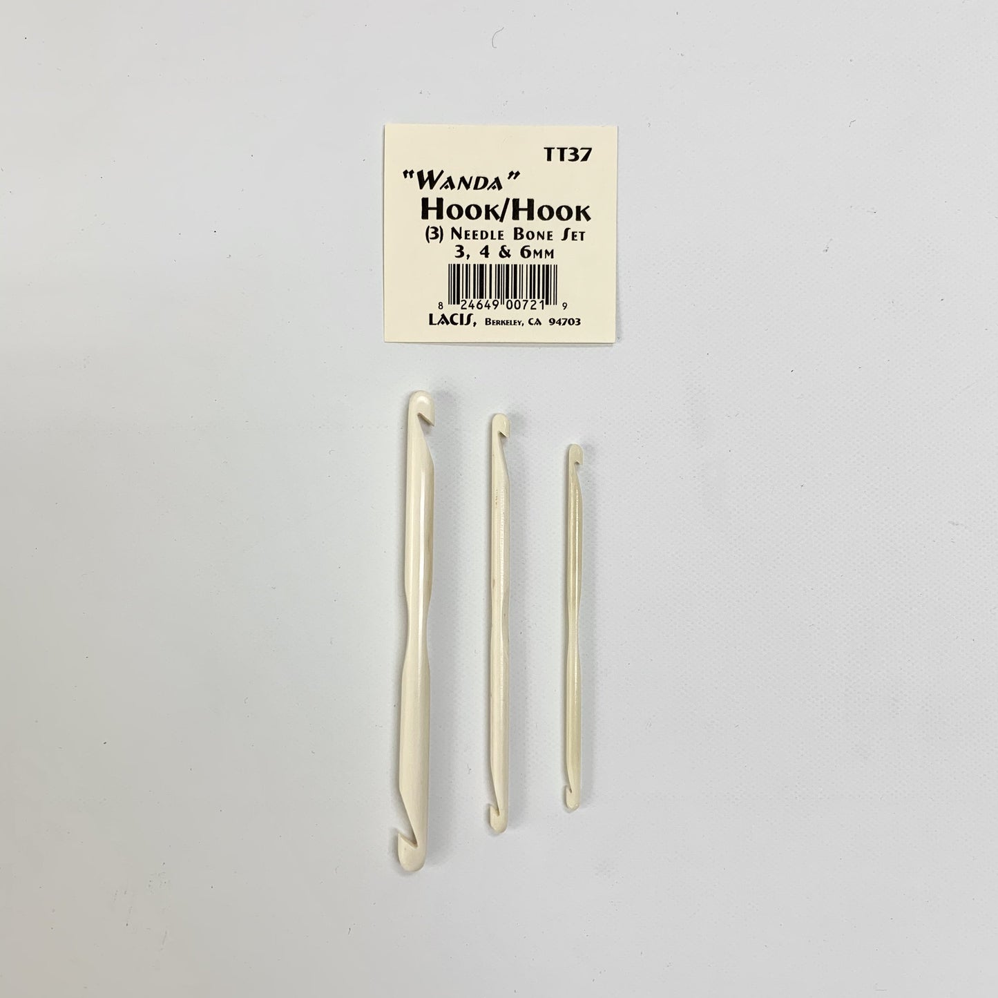 Lacis Hook/Hook Wanda Bone Needle Set
