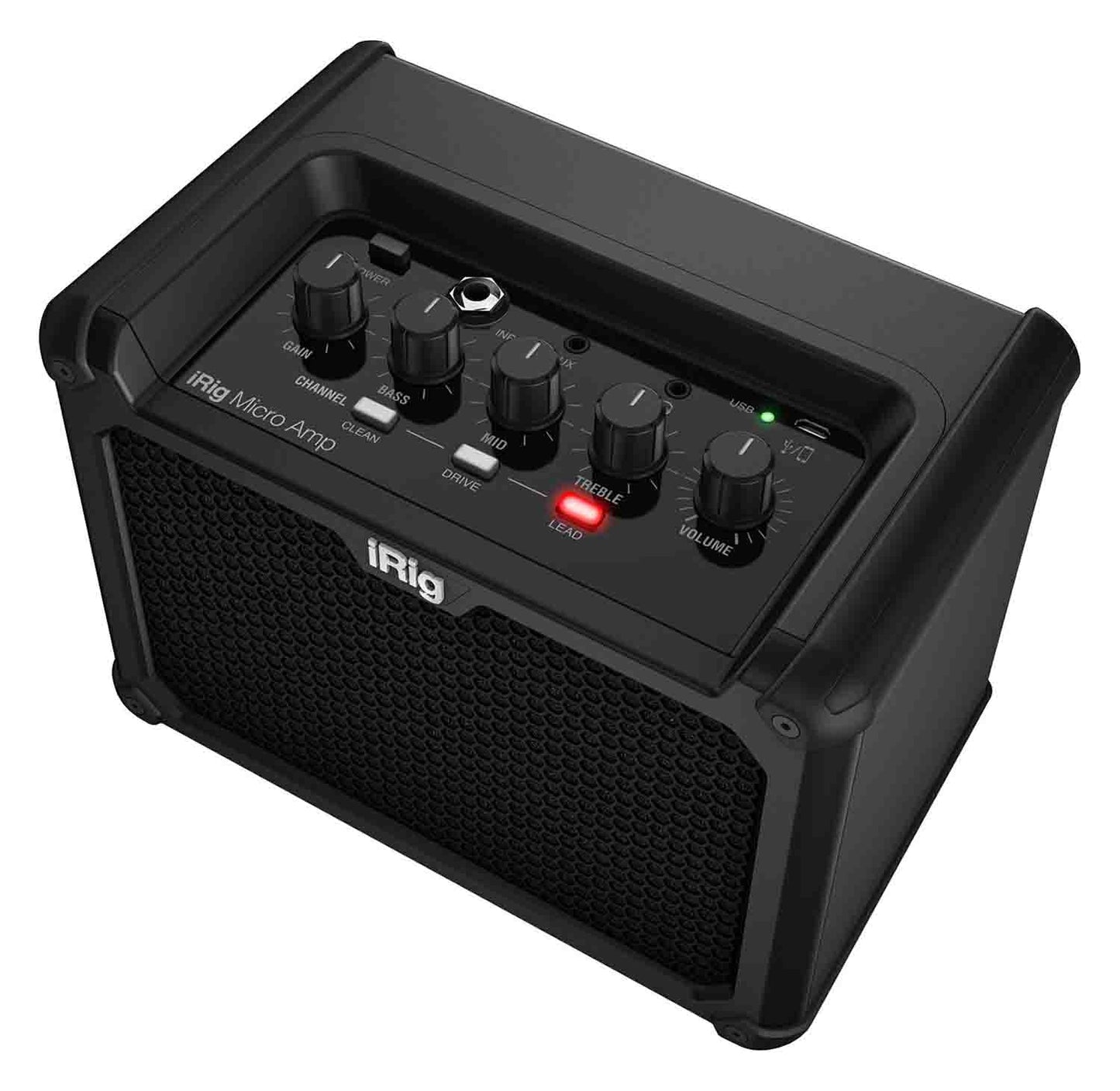 IK Multimedia iRig Micro Amp 15-Watt Battery-Powered Guitar Amplifier with iOS and USB Interface - Hollywood DJ