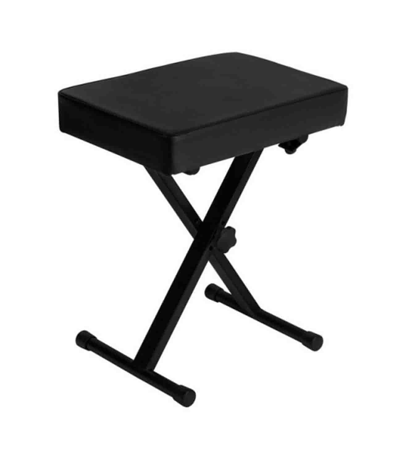 Onstage KPK1061 Single-X Keyboard Bundle with 61-Keyboard Bag, Stand, Bench, and Pedal - Hollywood DJ