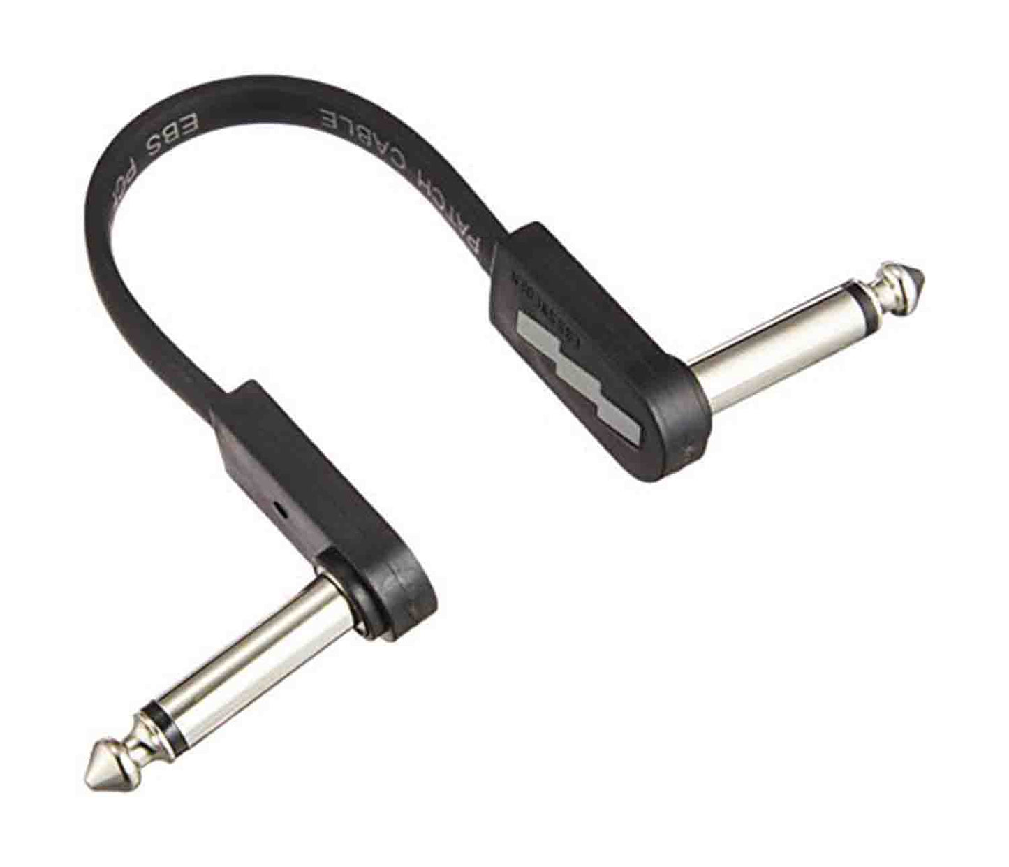 EBS PCF-DL10 Deluxe Flat Patch Cable Right Angle to Right Angle - 3.94 Inch - Hollywood DJ