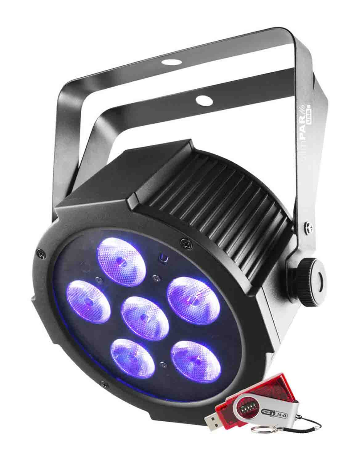 B-Stock: Chauvet DJ SlimPAR H6 USB Par Style LED Wash Black Light - Hollywood DJ