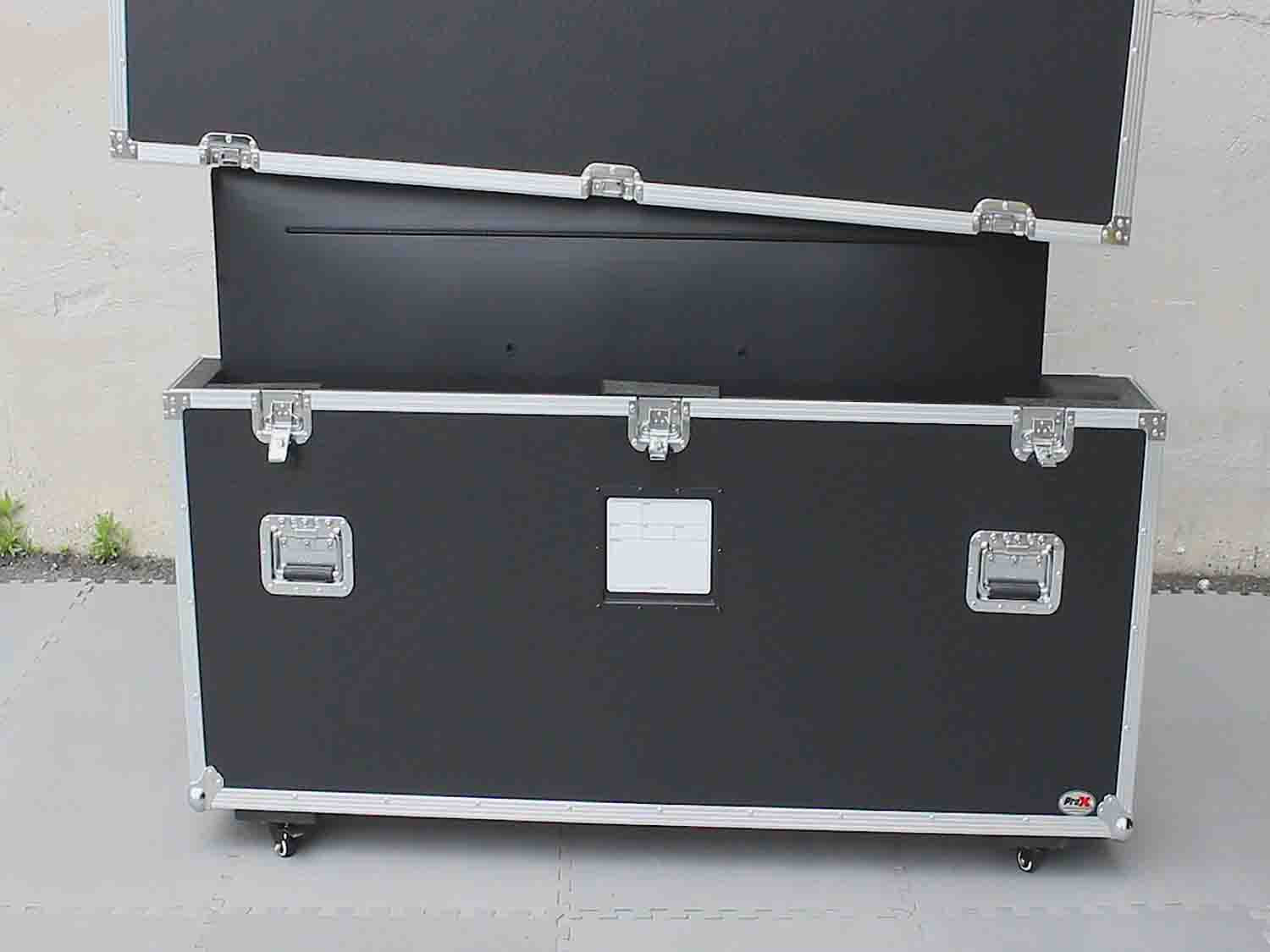 ProX XS-TV6070W Universal Case for ONE 60 to 70 Inch Flat Panel Monitor LED TV with Low Profile Wheels - Hollywood DJ