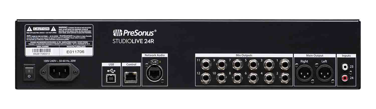 Presonus STUDIOLIVE 24R 26-Input, 32-Channel Series III Stage Box and Rack Mixer - Hollywood DJ