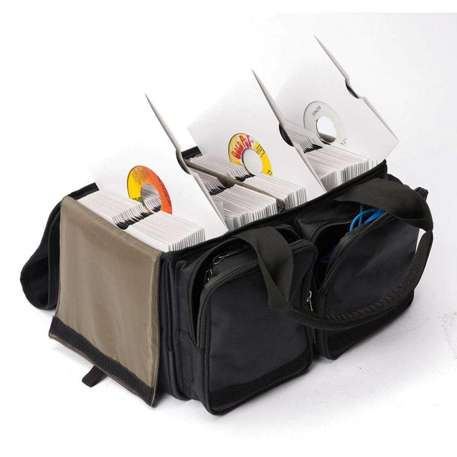 B-Stock: Magma MGA43013, 45 Bag for 150 Records - Black/Khaki - Hollywood DJ