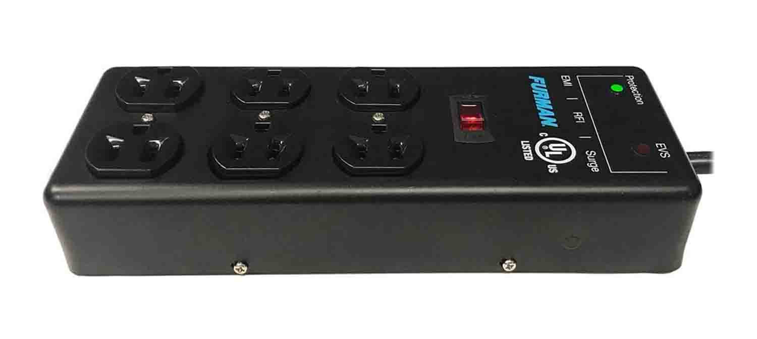 Furman SS-6B-PRO Extreme Voltage Protect Surge Strip (15') - Hollywood DJ