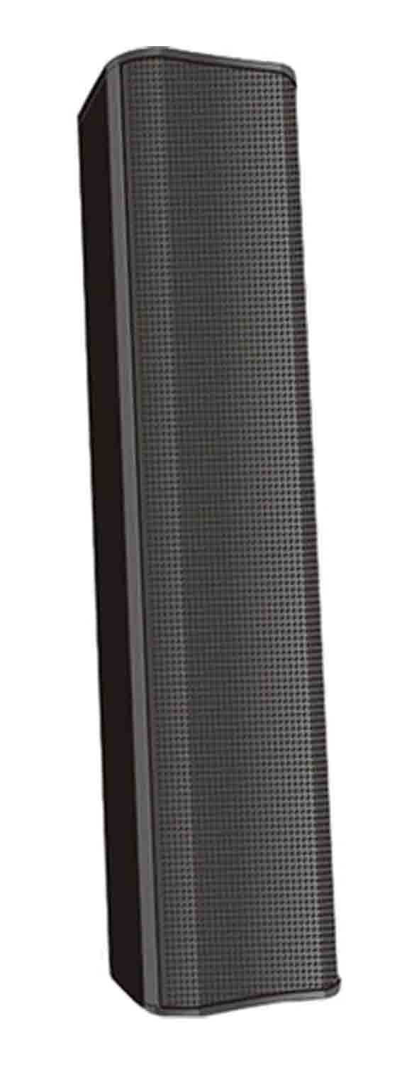 QSC AD-S802T-BK Acoustic Design Series 8-Driver Column Surface-Mount Loudspeaker - Black - Hollywood DJ