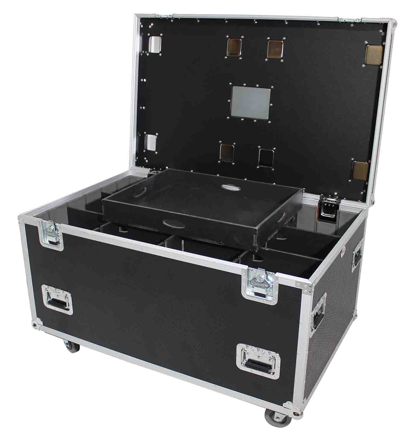 PROX XS-UTL483030W MK2 TruckPaX Heavy-Duty Truck Pack Utility Flight Case W-Divider and Tray Kit - 1/2 Inch Plywood - Hollywood DJ
