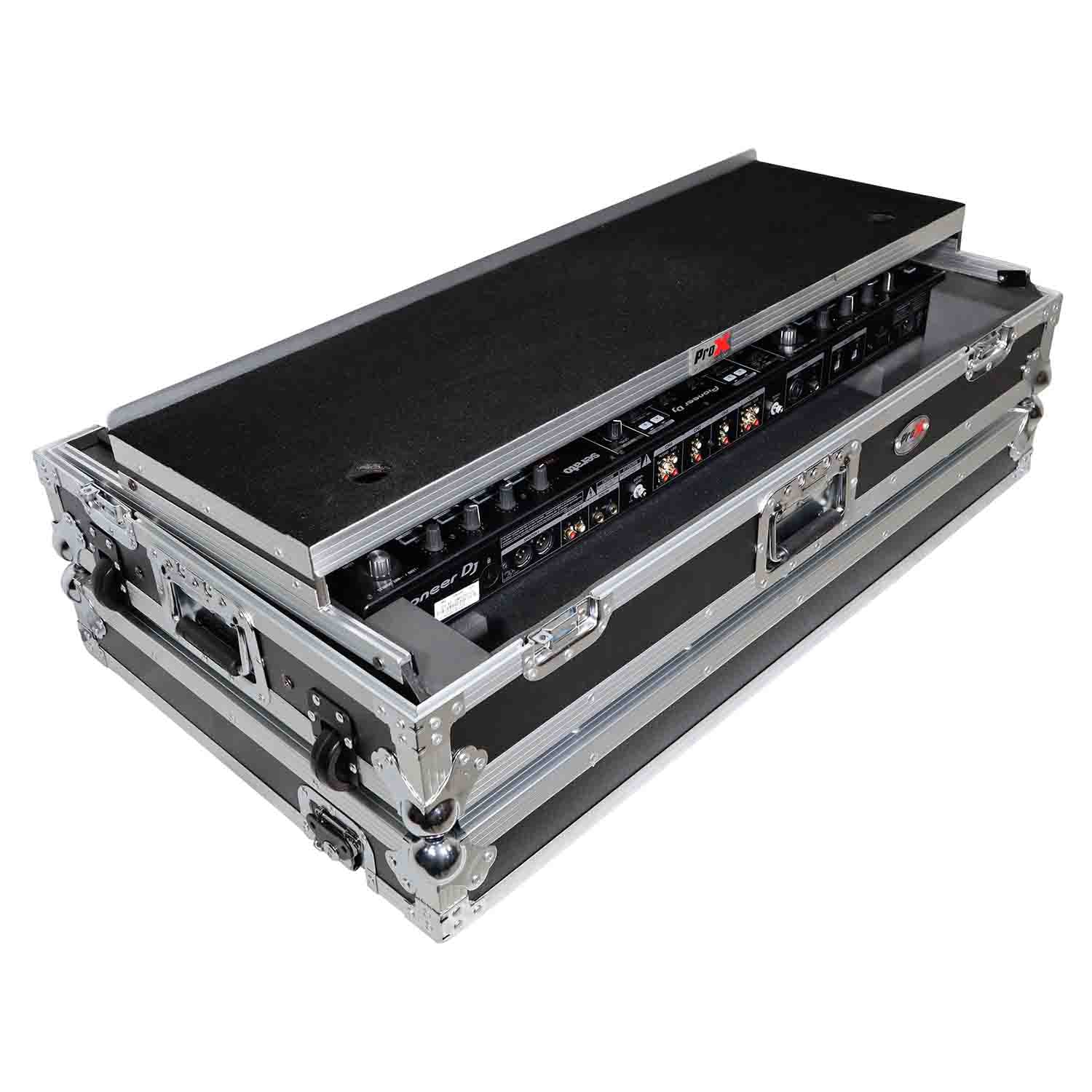 ProX XS-DDJSZWLT DJ Flight Case For Pioneer DDJ-SZ DDJ-RZ DJ Controller W-Laptop Shelf and Wheels - Hollywood DJ