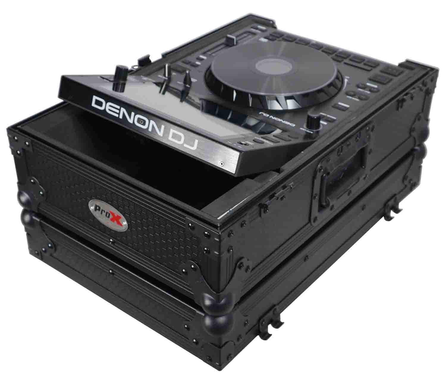 B-Stock: ProX XS-CDBL, DJ Flight Case for Large Format CD-Media Player - Black - Hollywood DJ