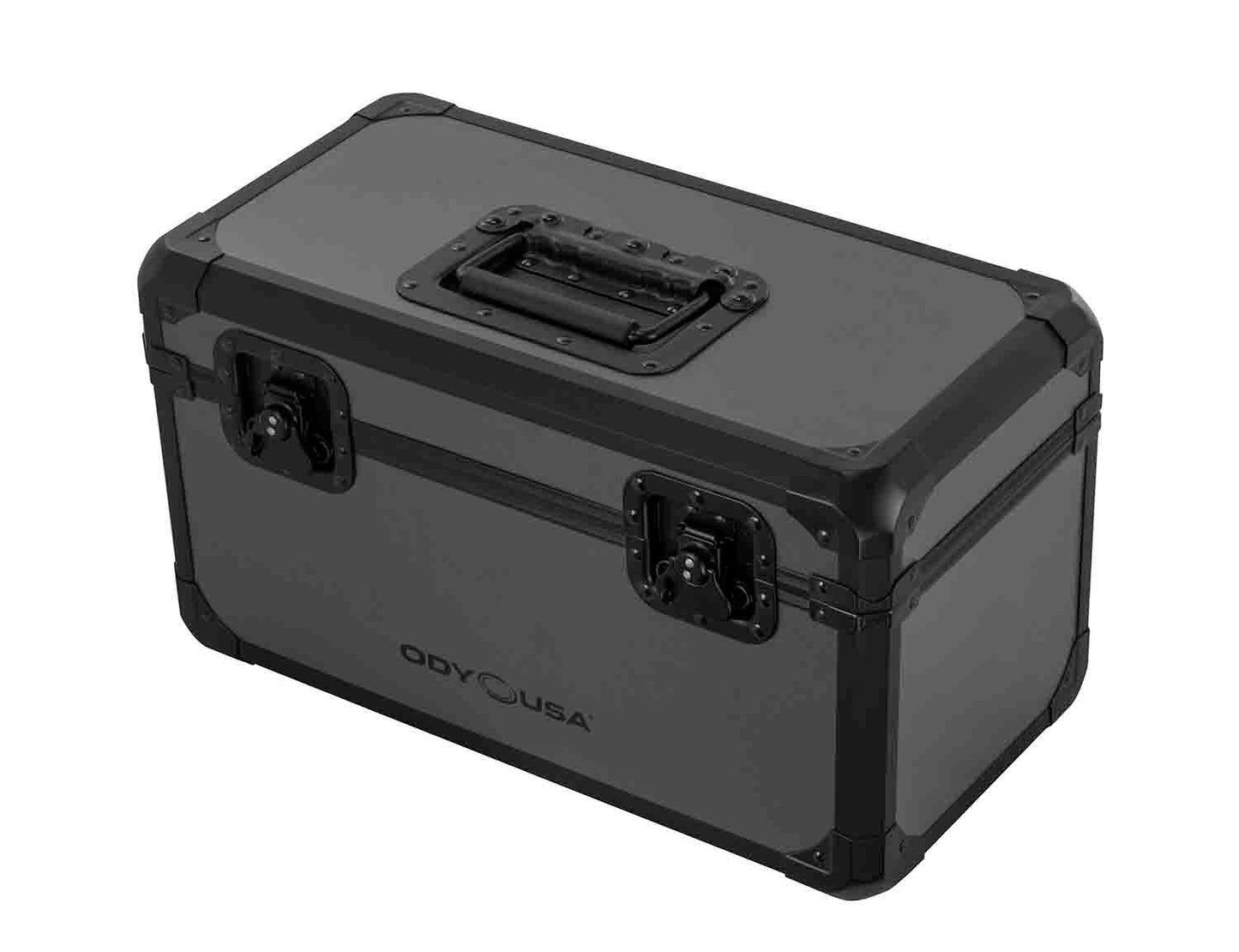 Odyssey K7120BLG Utility Case for 120 7" Vinyl Records - Black & Gray - Hollywood DJ