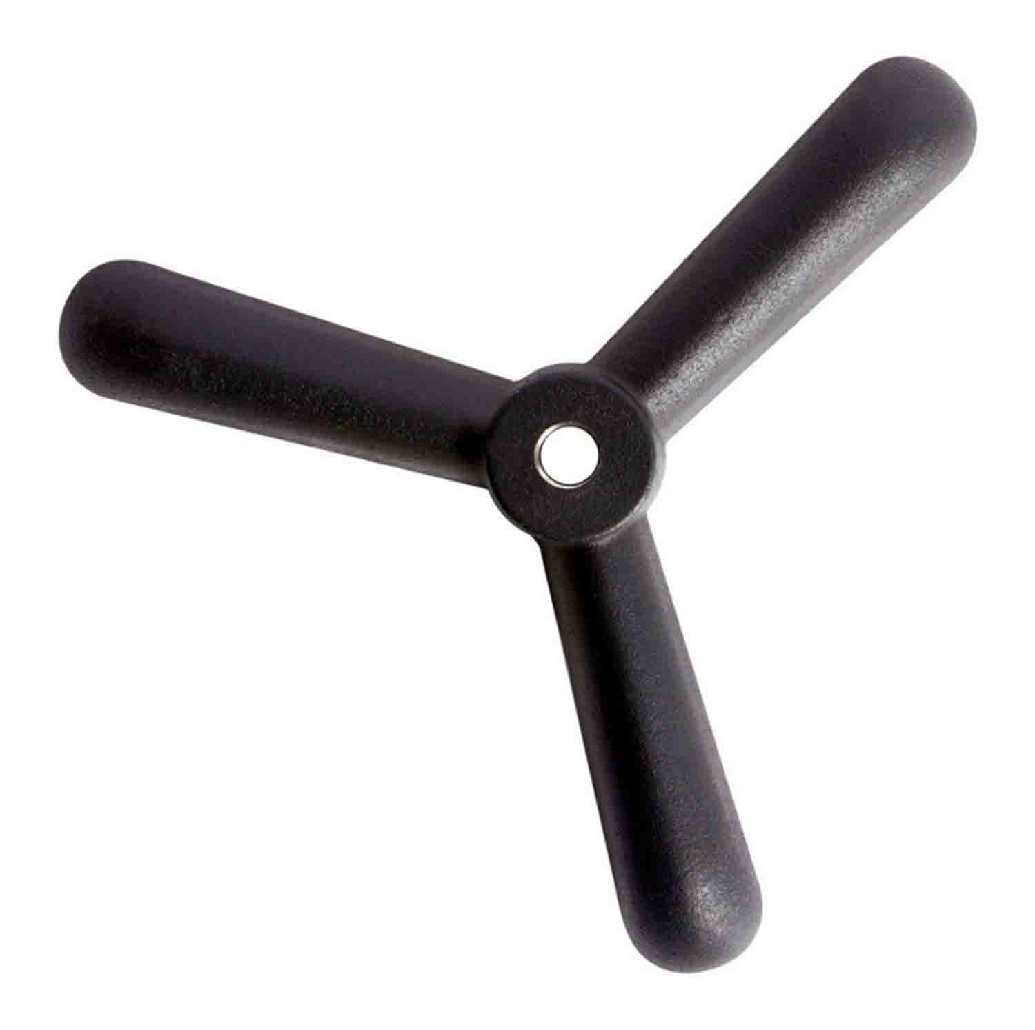 On Stage BA7311 Sand-Cast Tripod Microphone Stand Base with M20 Threading - Black - Hollywood DJ