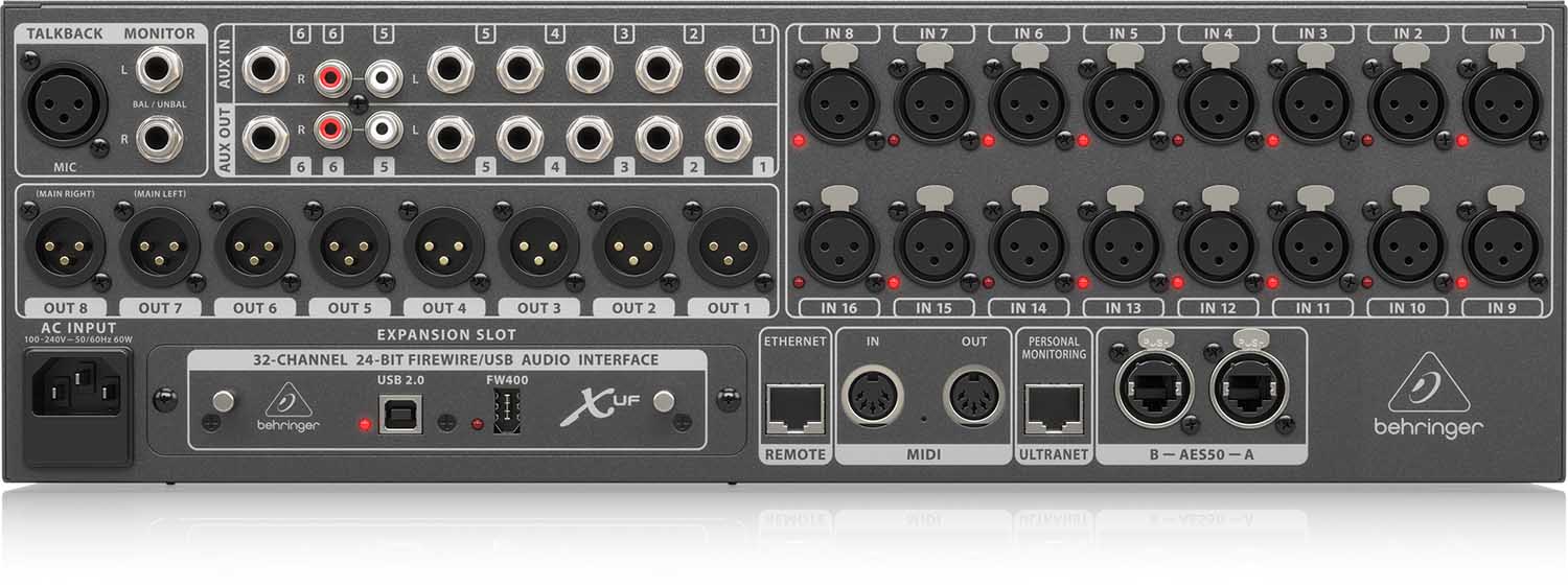 B-Stock: Behringer X32 RACK, 40-Input 25-Bus Digital Rack Mixer with USB Audio Interface - Hollywood DJ