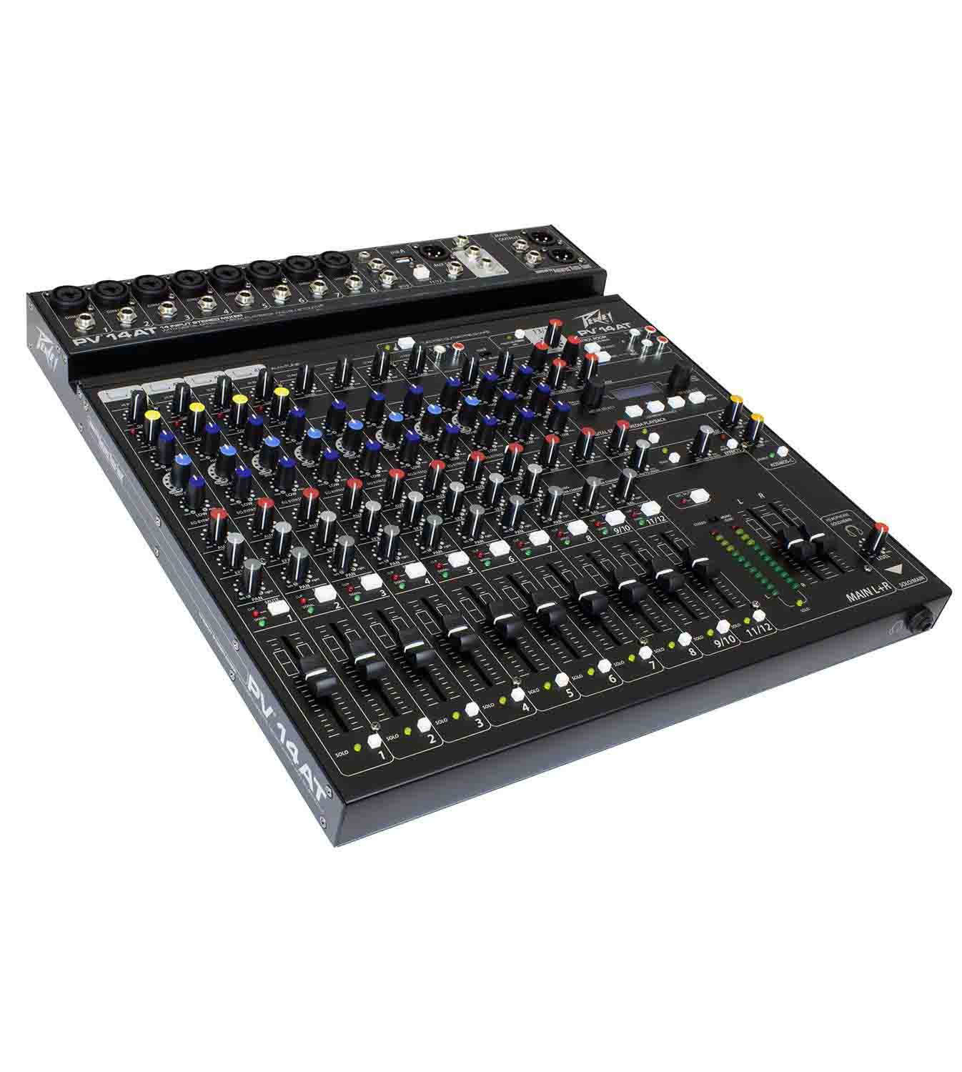 B-Stock: Peavey PV 14 AT, 14 Channel Compact Mixer with Bluetooth and Antares Auto-Tune - Hollywood DJ
