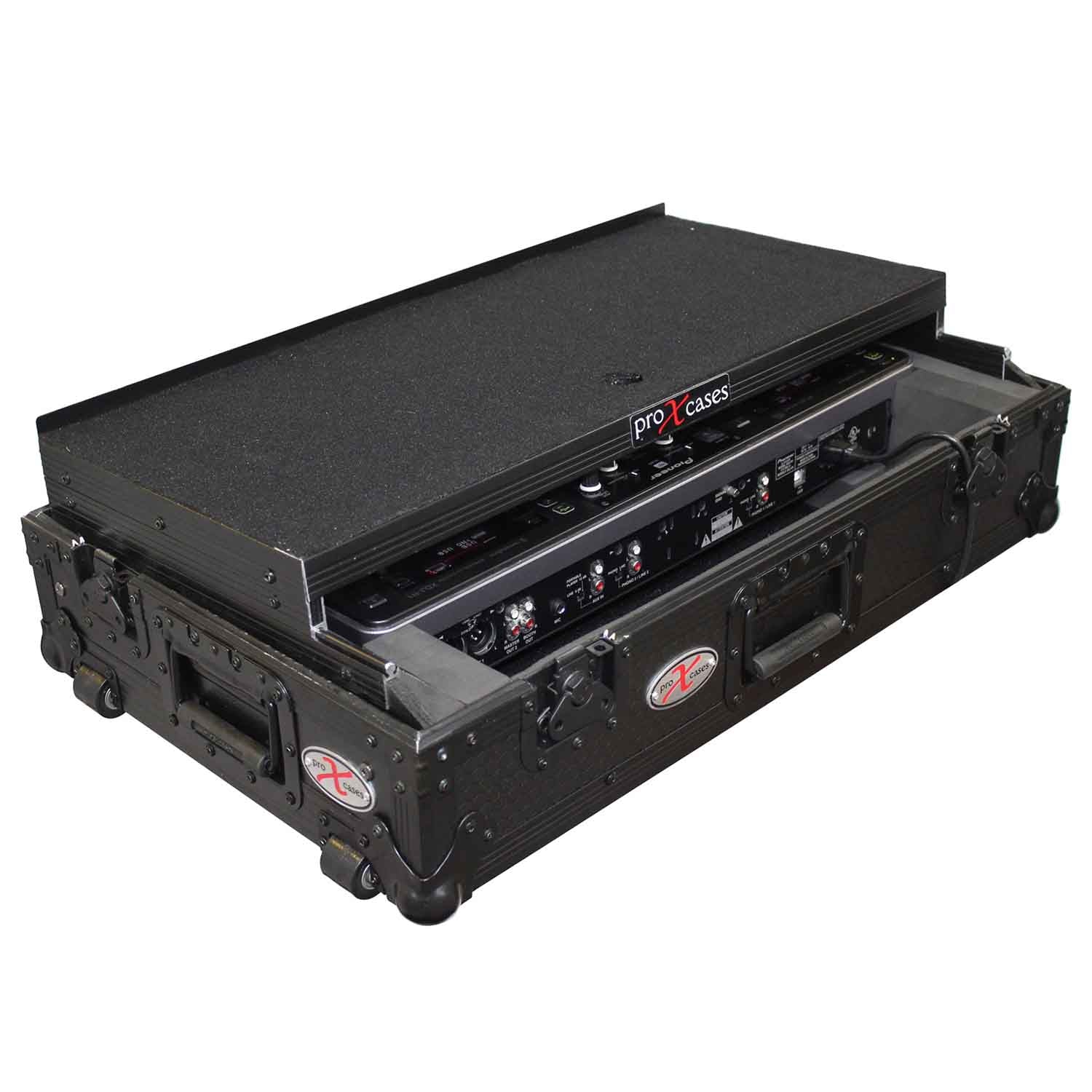 ProX XS-XDJR1WLTBL, DJ Flight Case for Pioneer XDJ-R1 Digital Controller - Black - Hollywood DJ