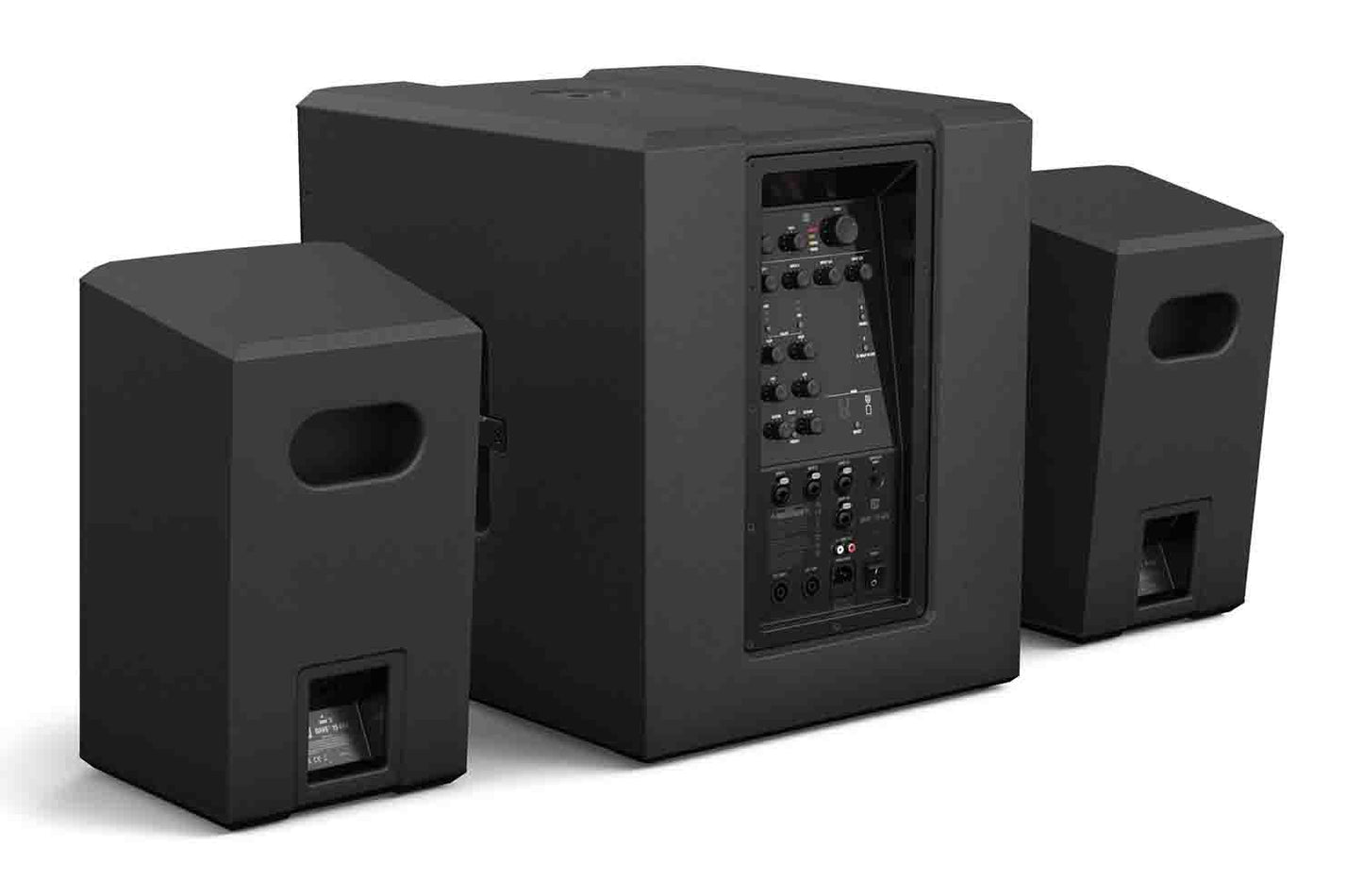 LD Systems DAVE 15 G4X Compact 2.1 Powered PA System with Bluetooth and Mixer - 1000W RMS