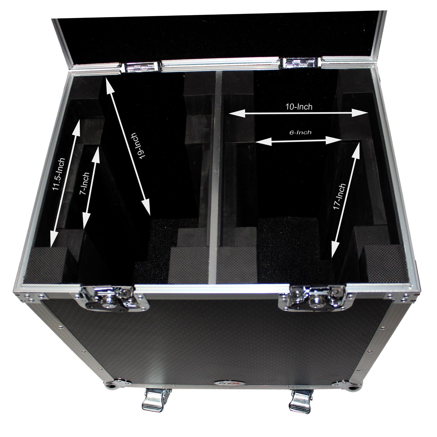 ProX XS-MH140X2W 140 Style Moving Head Lighting Case for 2 Units - Hollywood DJ