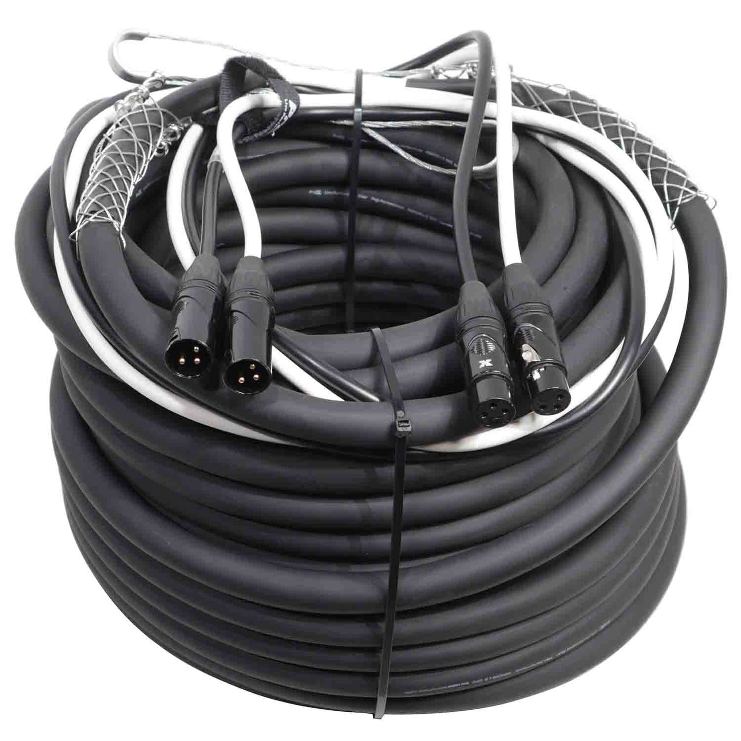 ProX XC-DXLR100 Balanced Dual XLR-M to Dual XLR-F High Performance Audio Cable - 100 Feet - Hollywood DJ