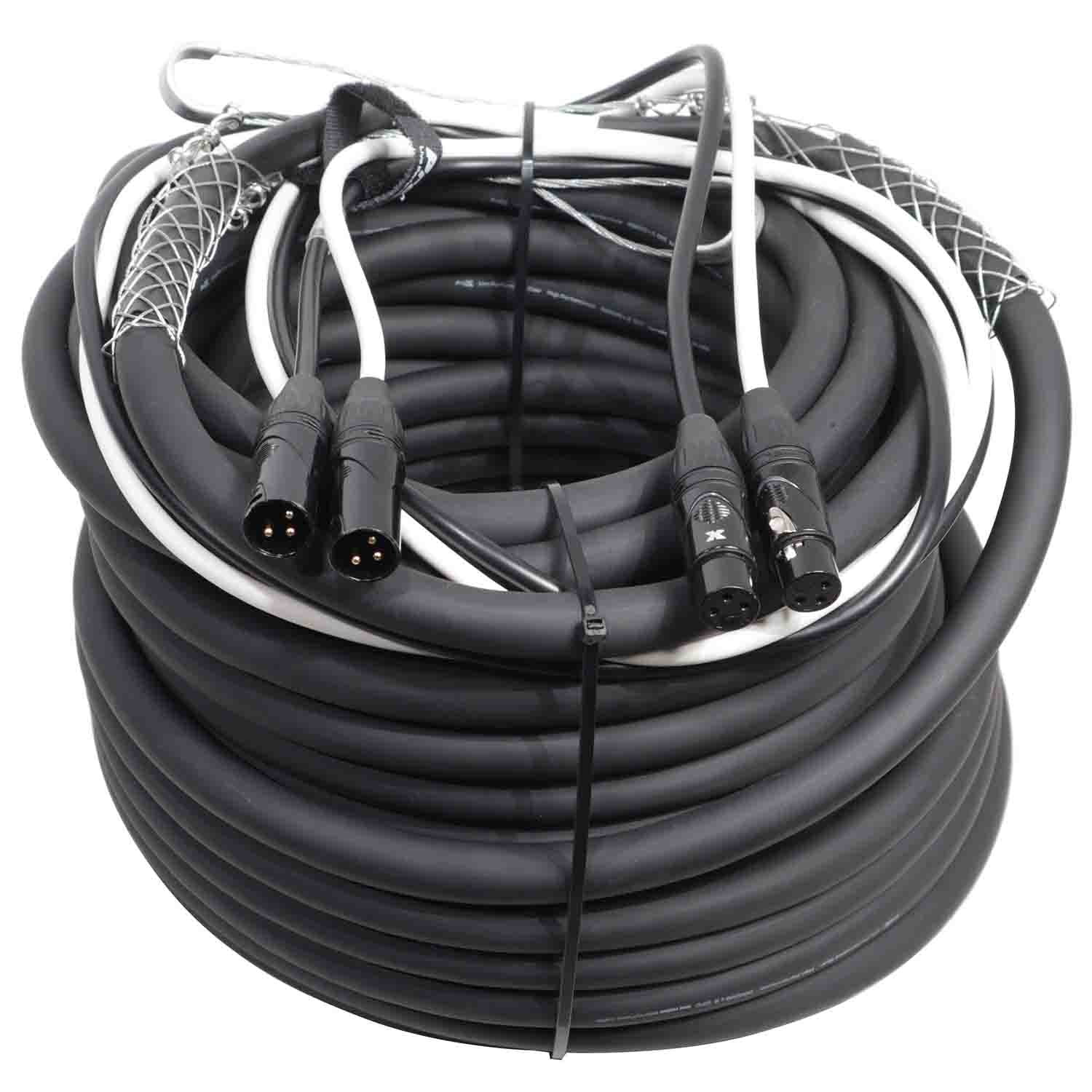 ProX XC-DXLR100 Balanced Dual XLR-M to Dual XLR-F High Performance Audio Cable - 100 Feet - Hollywood DJ