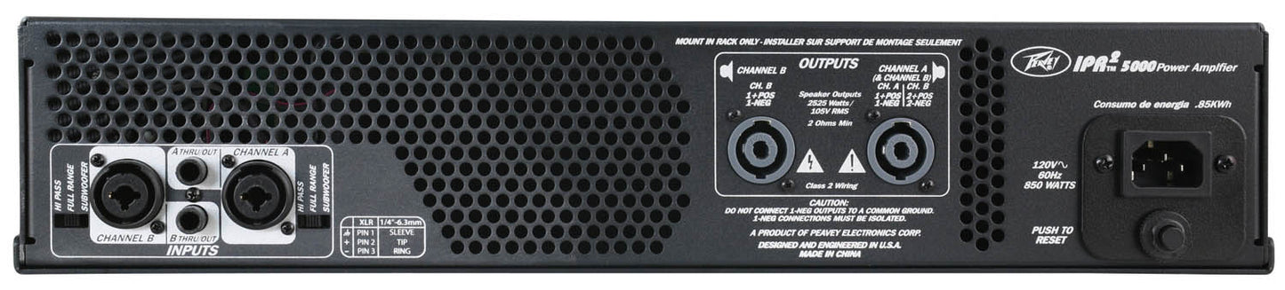 B-Stock: Peavey IPR2 5000 Lightweight Power Amplifier - Hollywood DJ