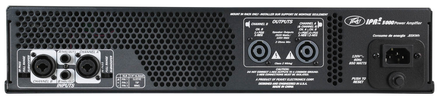 B-Stock: Peavey IPR2 5000 Lightweight Power Amplifier - Hollywood DJ