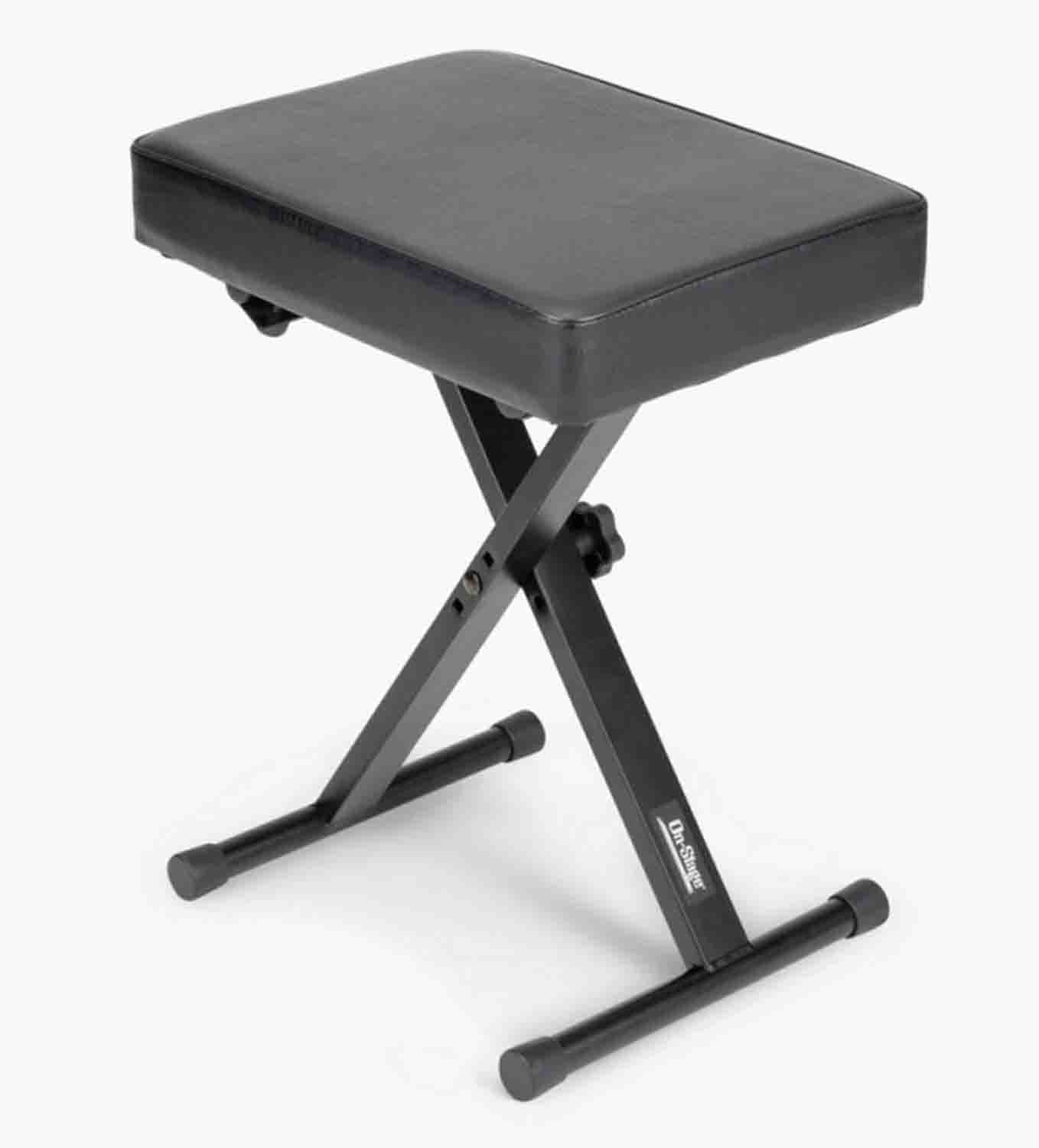 OnStage KPK6500 Keyboard Stand and Bench Pack - Black - Hollywood DJ