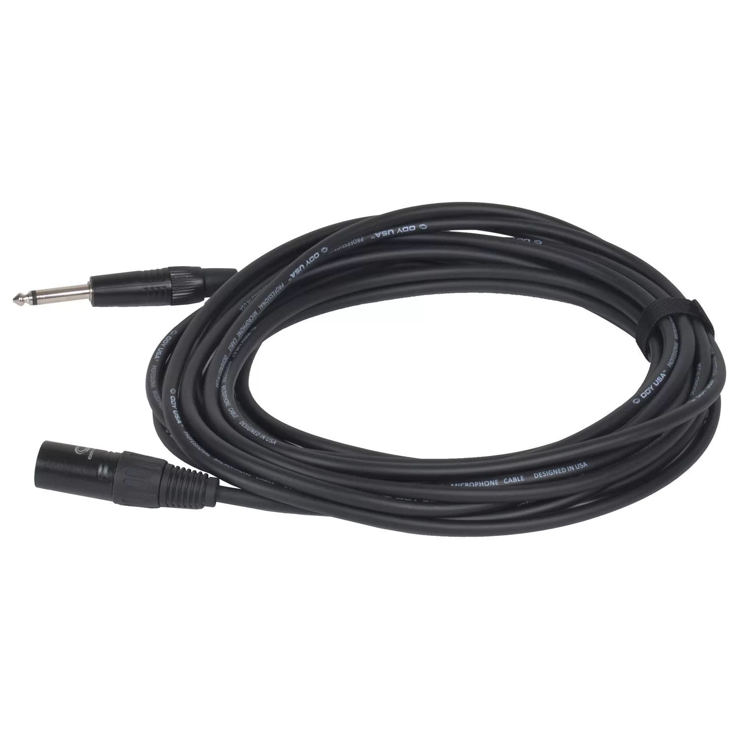 Odyssey OSP125PXM XLR Male to Mono 1/4″ Male Pro Unbalanced Microphone Cable - 25 Feet - Hollywood DJ