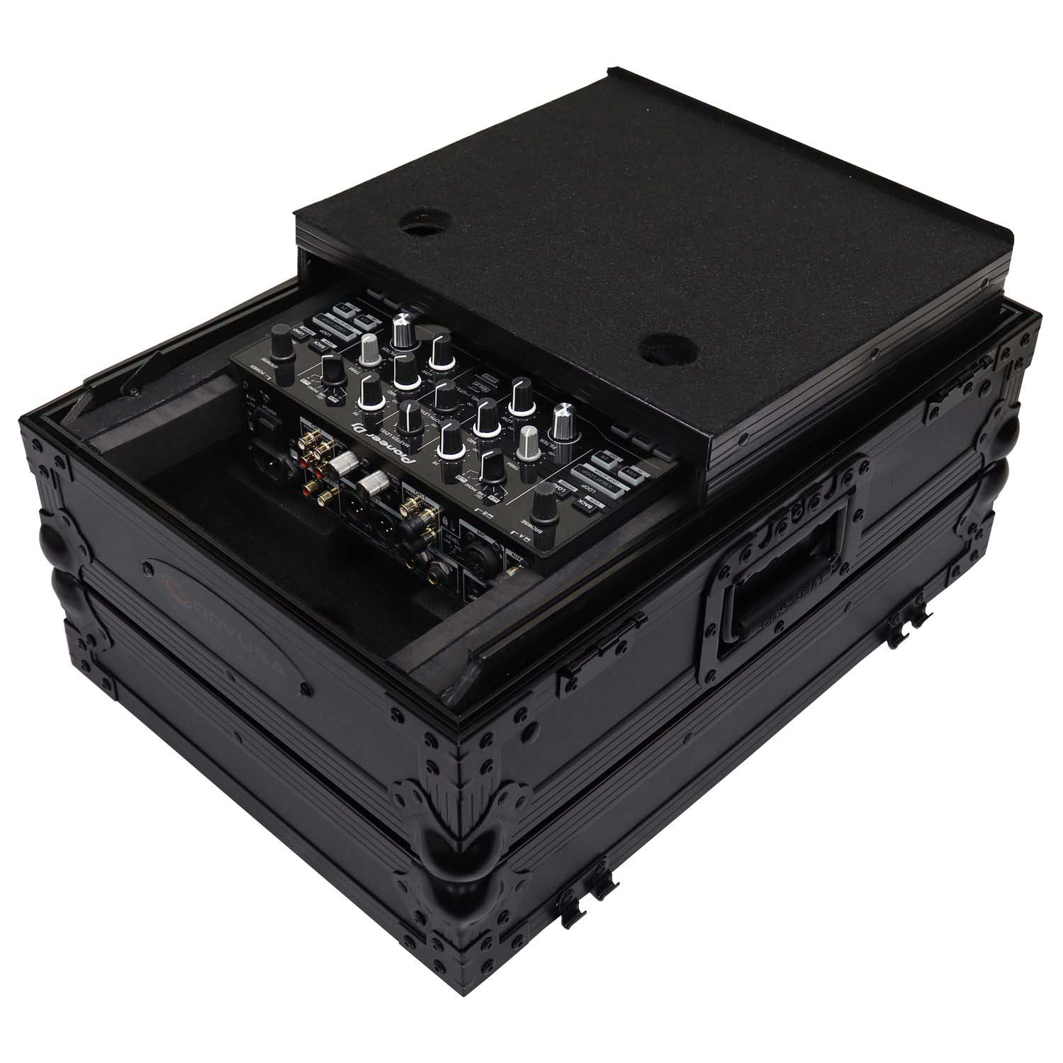 Open Box: Odyssey FZGS10MX1XDBL, 10″ Format DJ Mixer Case with Extra Deep Rear Compartment - Black - Hollywood DJ