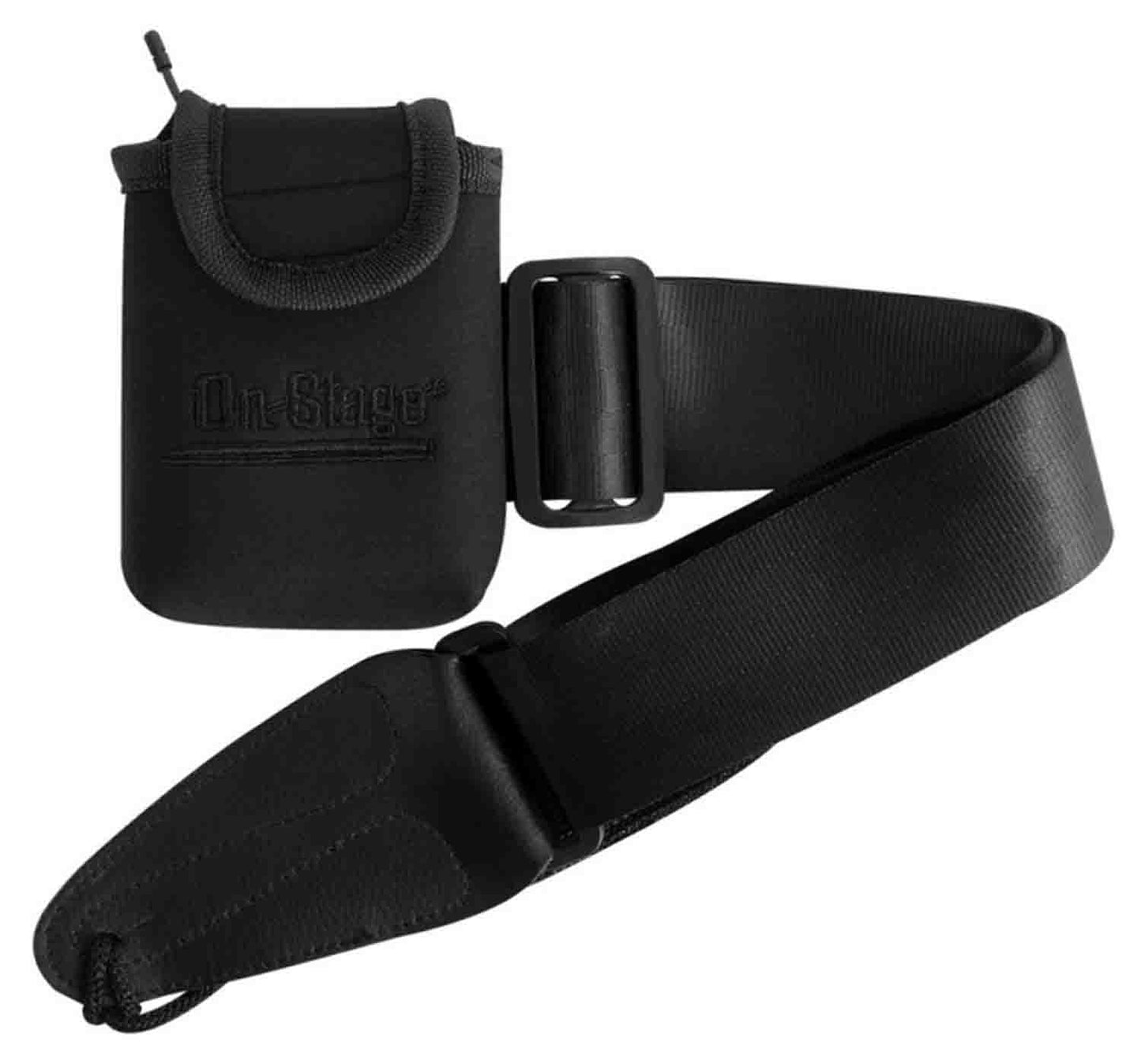 Onstage MA1335 Wireless Transmitter Pouch with Guitar Strap - Hollywood DJ