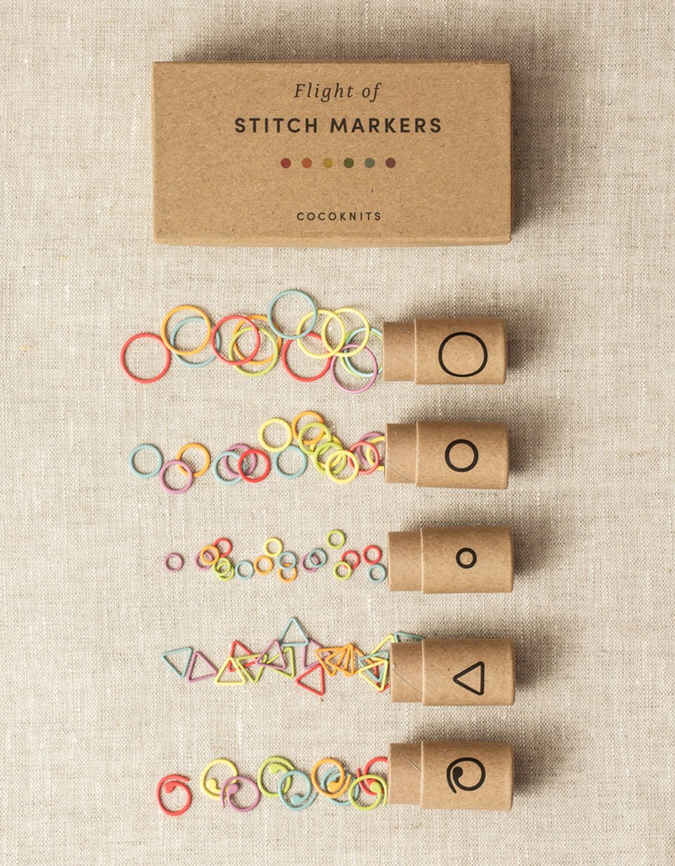 Cocoknits Flight of Stitch Markers - All Types