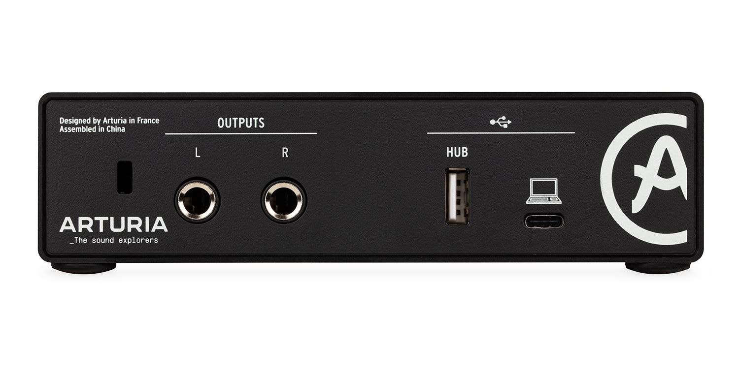 Arturia 800101 MiniFuse 1 Portable 1x2 USB Type-C Audio Interface - Black - Hollywood DJ