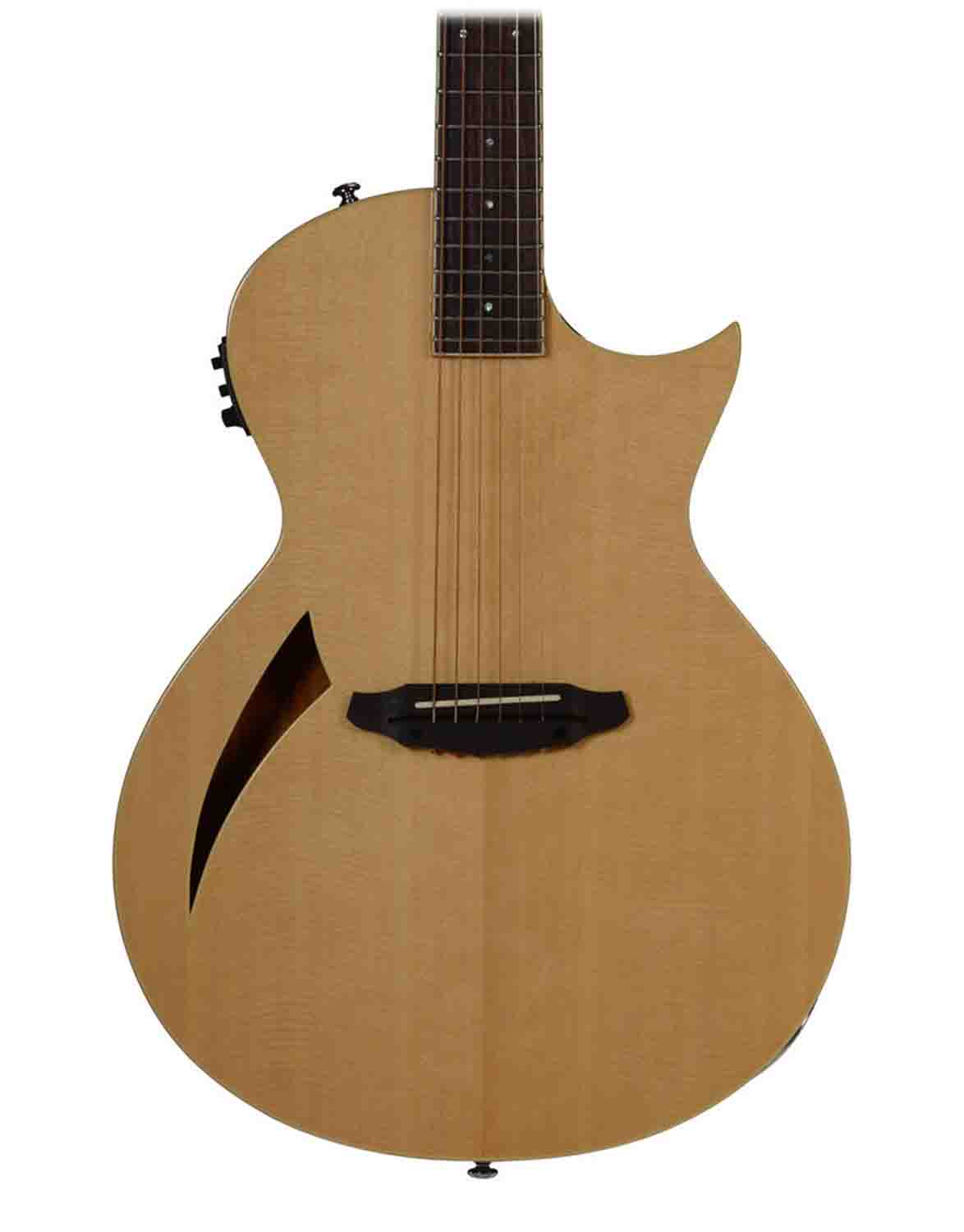 ESP LTD Thinline Series TL-6 Acoustic/Electric Guitar - Natural Gloss - Hollywood DJ