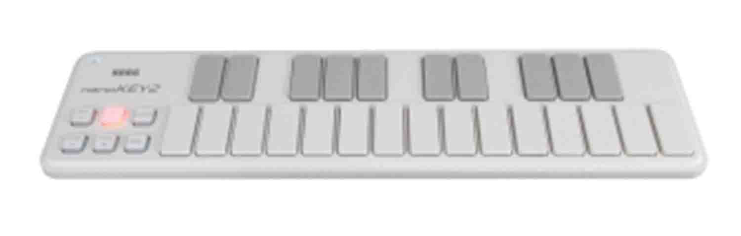 Korg nanoKEY2 - White Slim-line USB-MIDI Controller - Hollywood DJ