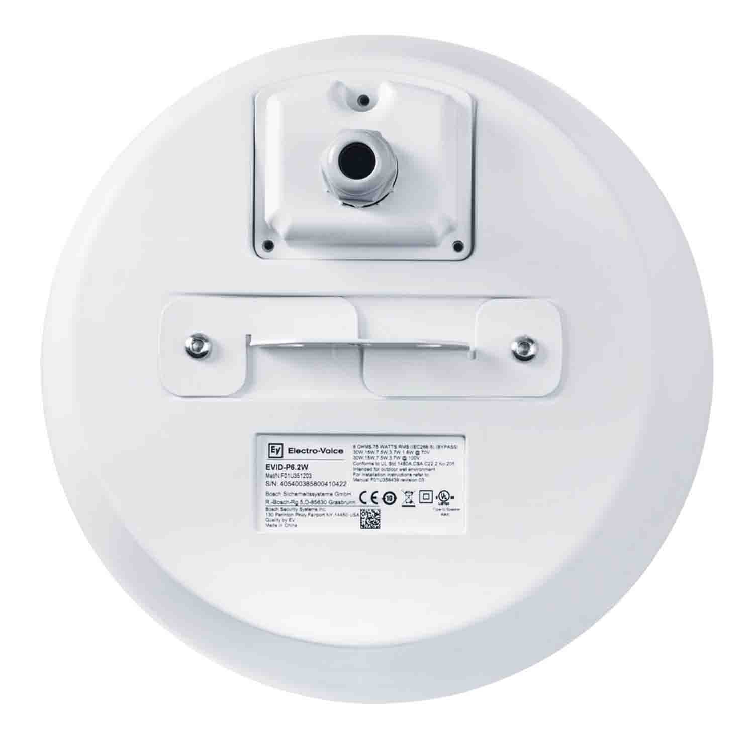 Electro-Voice EVID-P6.2W, 6.5" Pendant-Mount Speaker (White) - Hollywood DJ