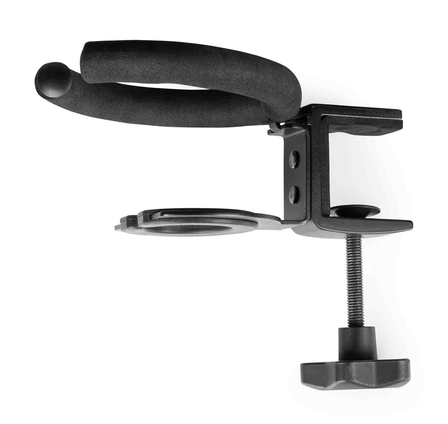 Gator GFW-SINGLECUP-DESK Single Cup Clamping Beverage Holder - Hollywood DJ