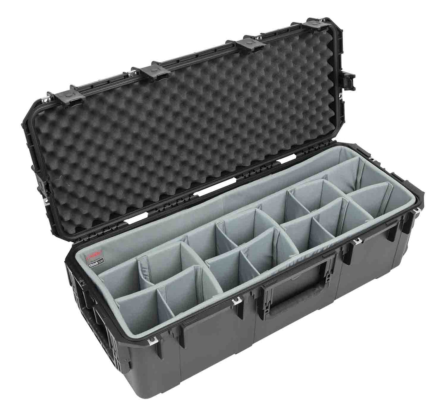 SKB Cases 3i-3613-12DT Rolling Waterproof Case with Think Tank Dividers - Hollywood DJ
