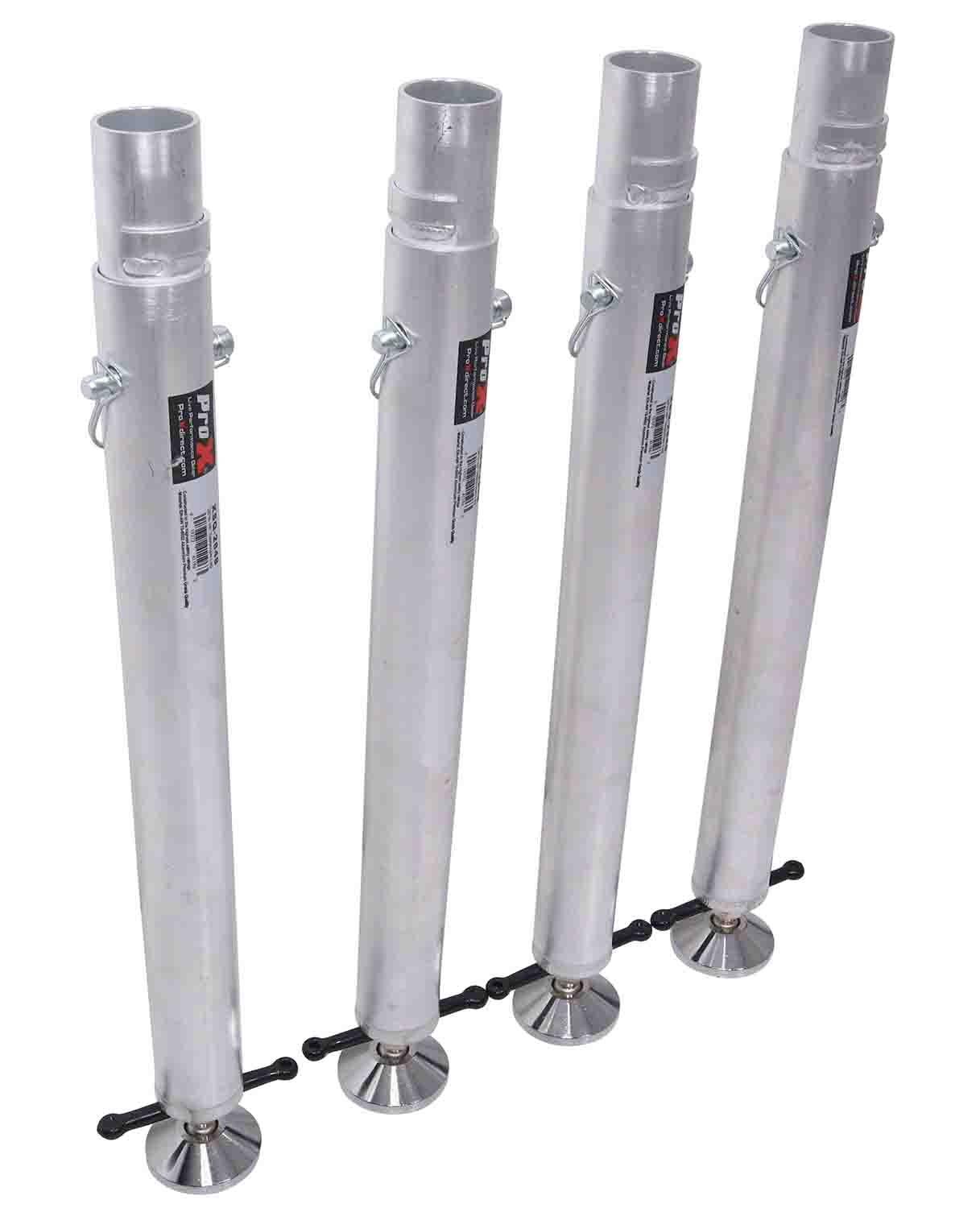 ProX XSQ-2848MK2 StageQ Platform Telescoping Legs 28 to 48" Height Adjustable - Legs Only - Hollywood DJ