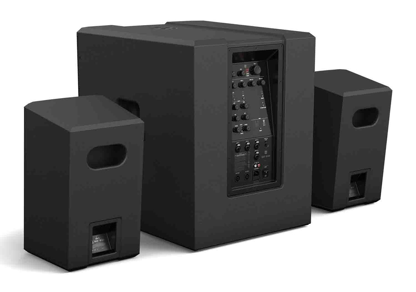 LD Systems DAVE 18 G4X Compact 2.1 Powered PA System with Bluetooth and Mixer - 2000W RMS