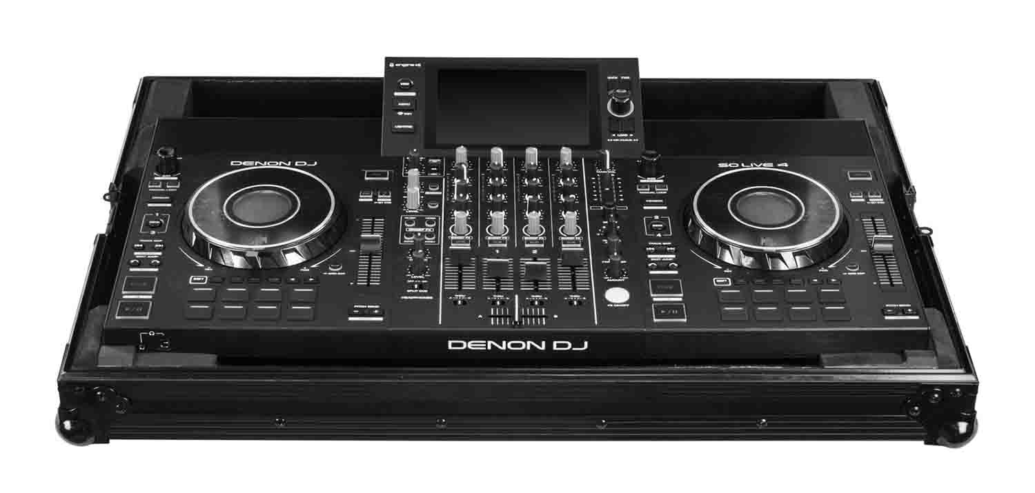Odyssey FZSCLIVE4BLM DJ Flight Case for Denon DJ SC LIVE 4 Black Label - Hollywood DJ