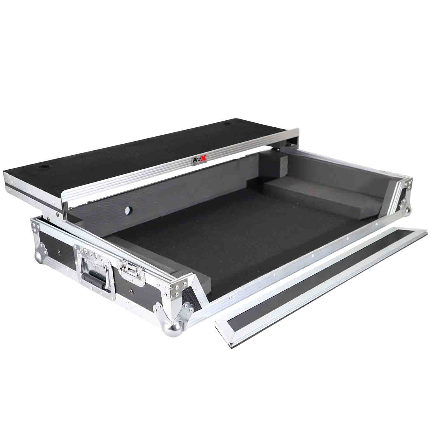 ProX XS-DDJSZWLT DJ Flight Case For Pioneer DDJ-SZ DDJ-RZ DJ Controller W-Laptop Shelf and Wheels - Hollywood DJ