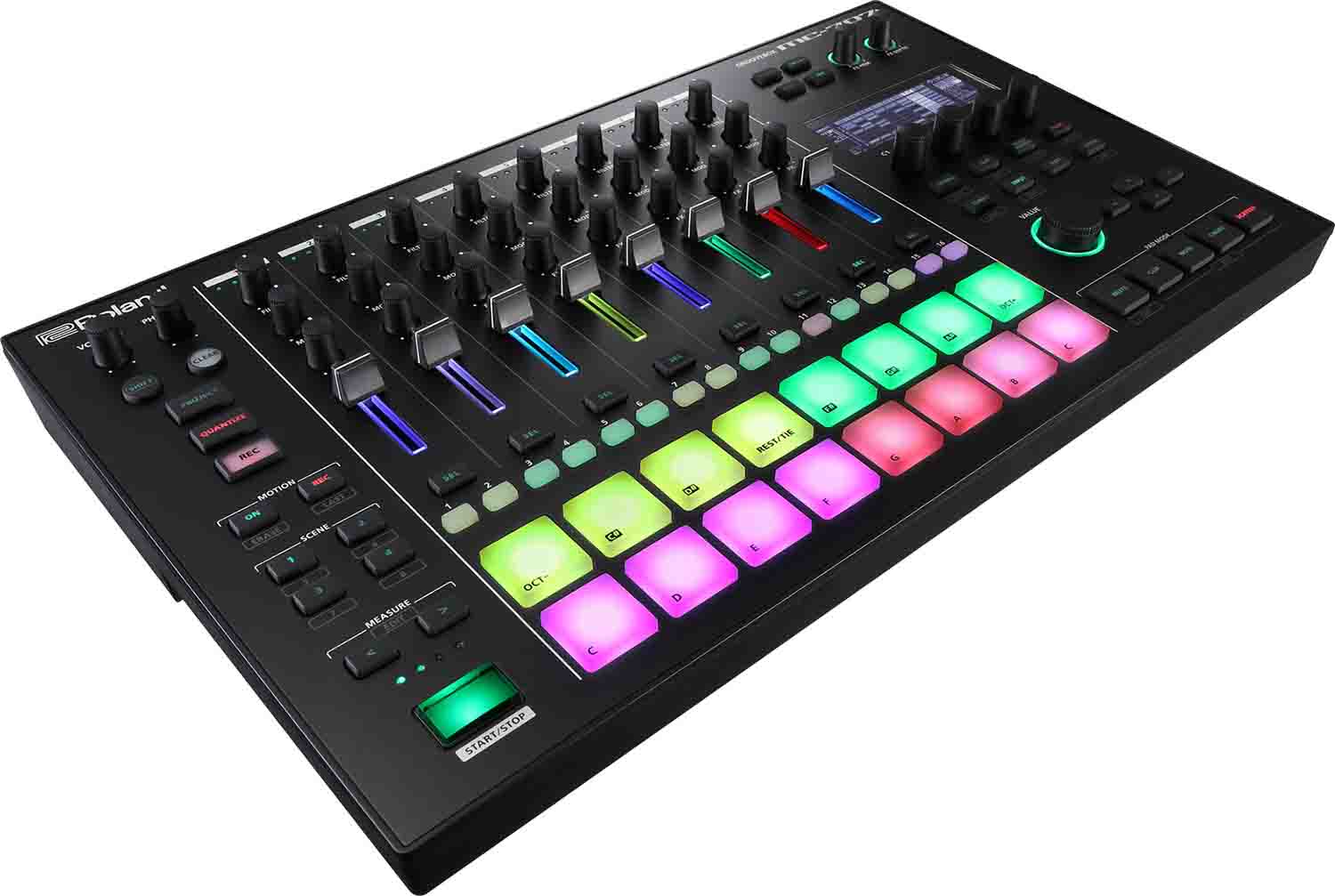 B-Stock: Roland MC-707, 8-Track Groovebox Zen Core Music Production Workstation - Hollywood DJ