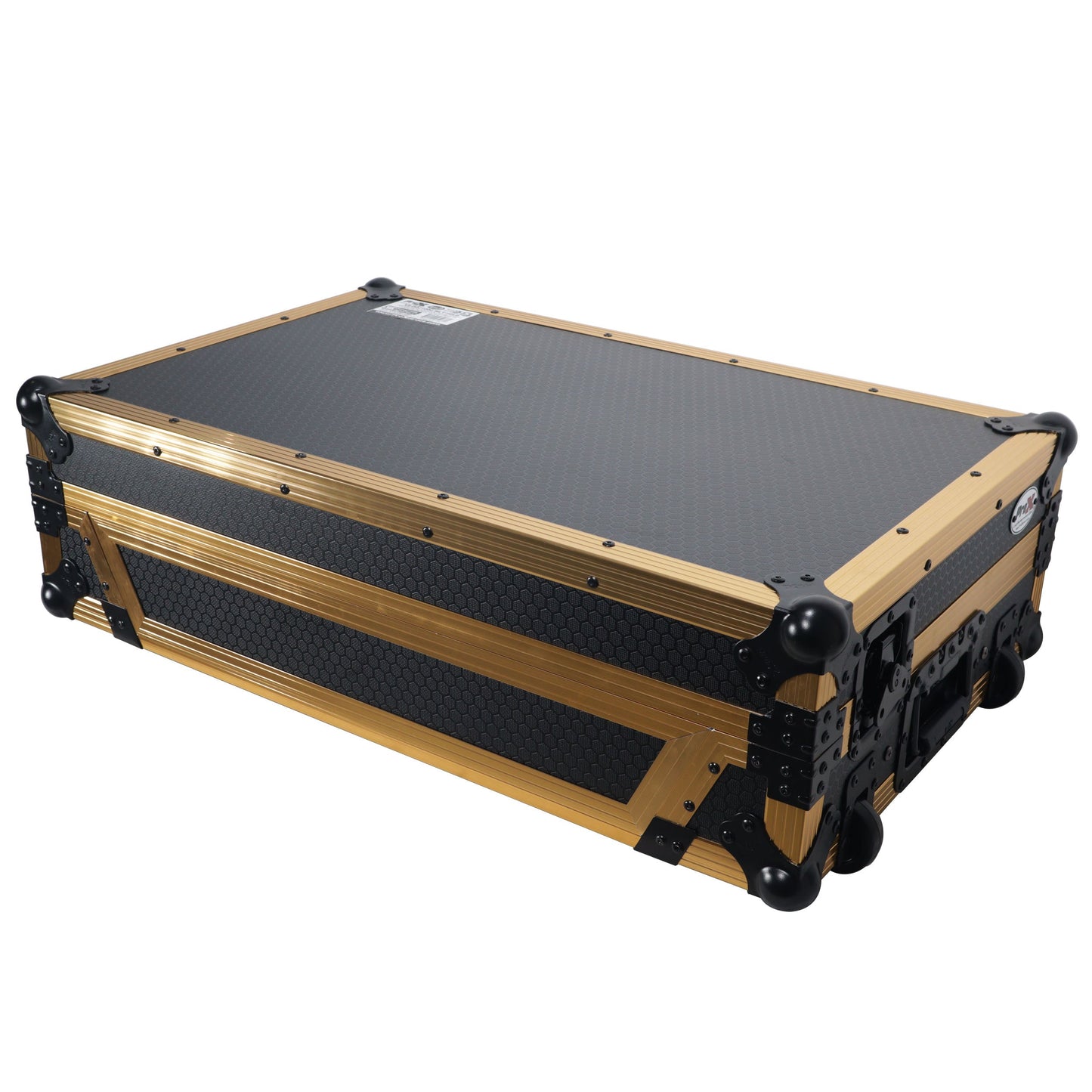H-PROX-XS-DDJ1000WLTFGLD LED Flight Case for Pioneer DDJ-1000 SRT SX3 | FLX6 Controller - Gold Black - Hollywood DJ