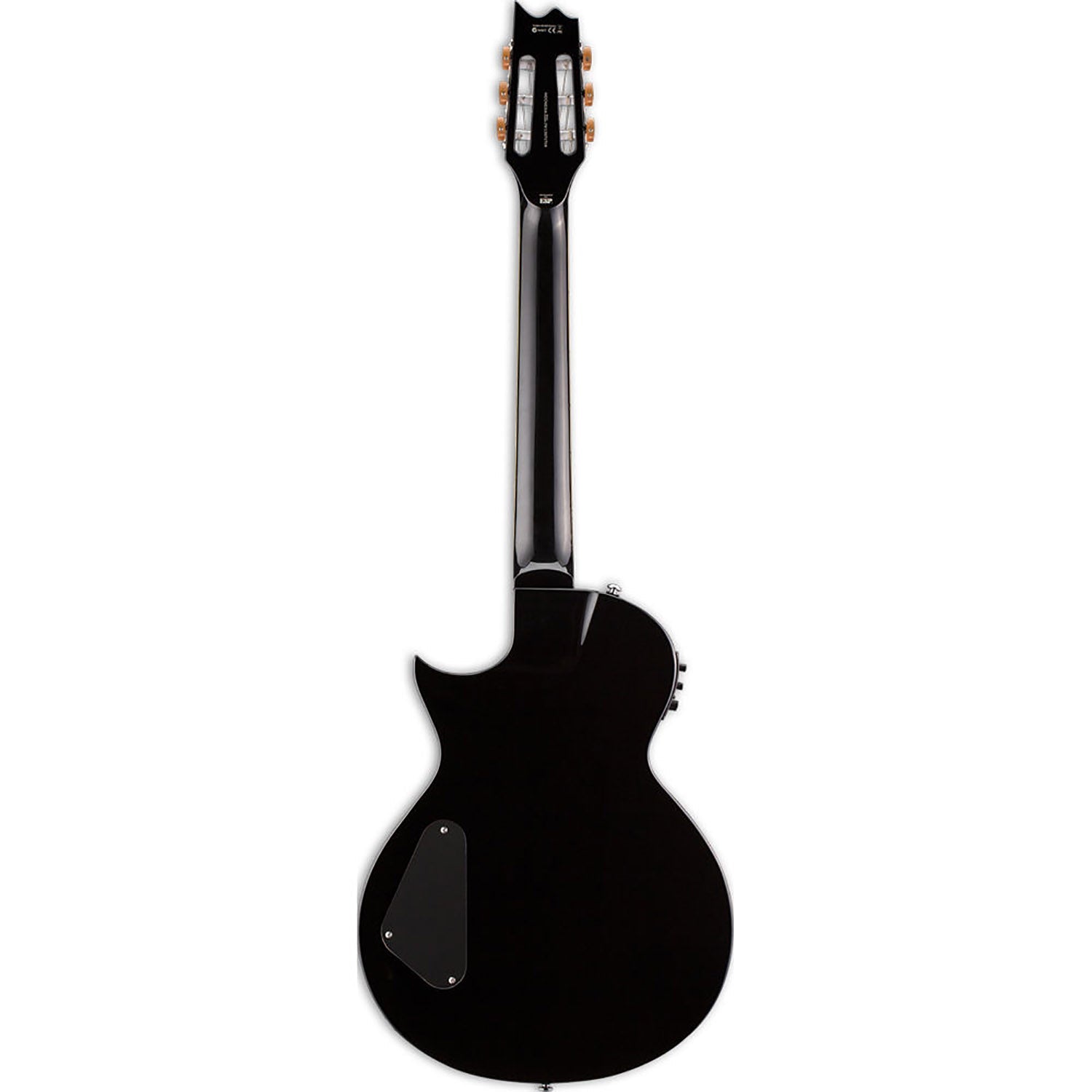 ESP LTL6NBLK LTD TL-6 Nylon-String Acoustic/Electric Guitar - Black - Hollywood DJ
