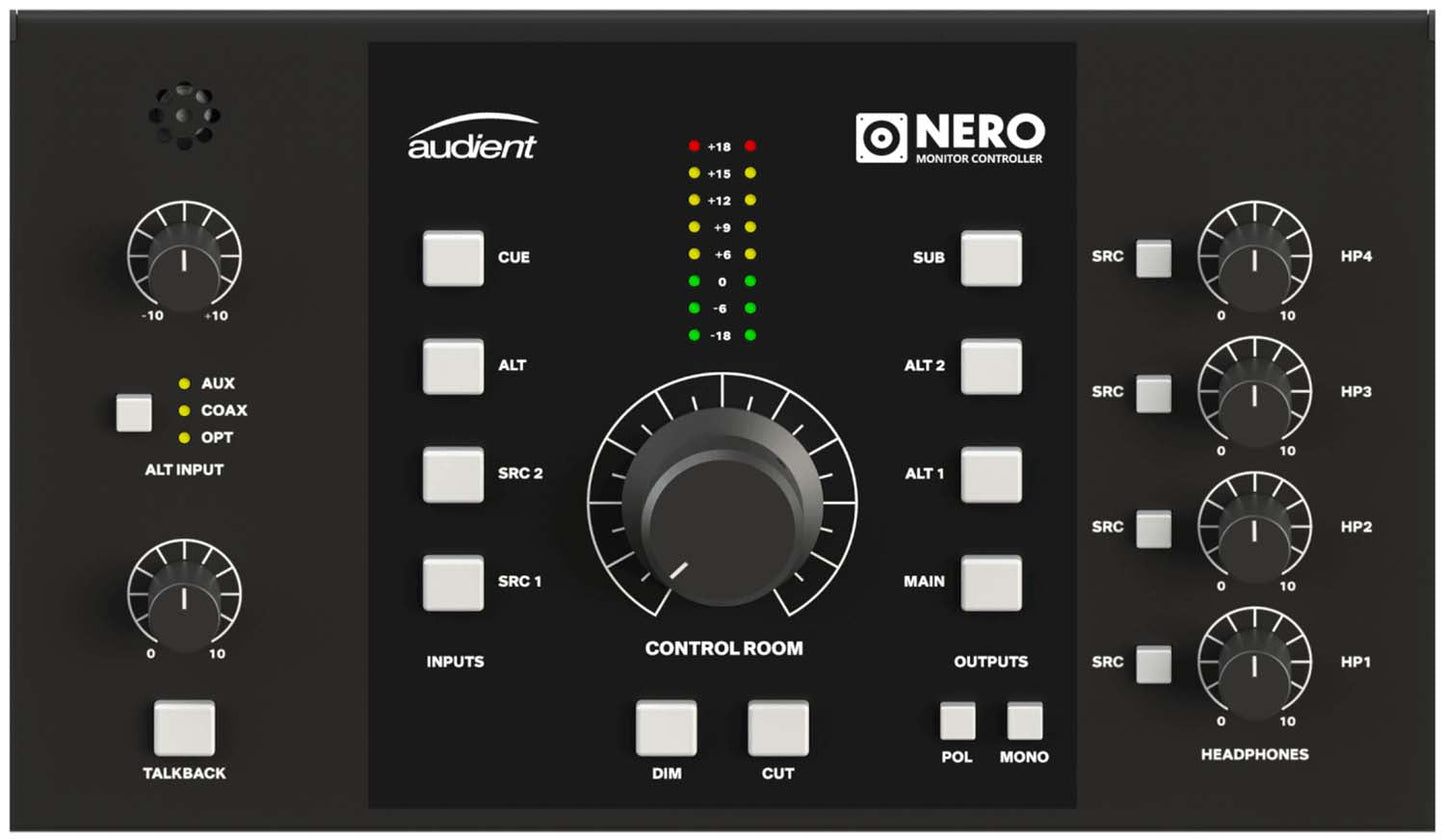Audient NERO Desktop Monitor Controller - Hollywood DJ