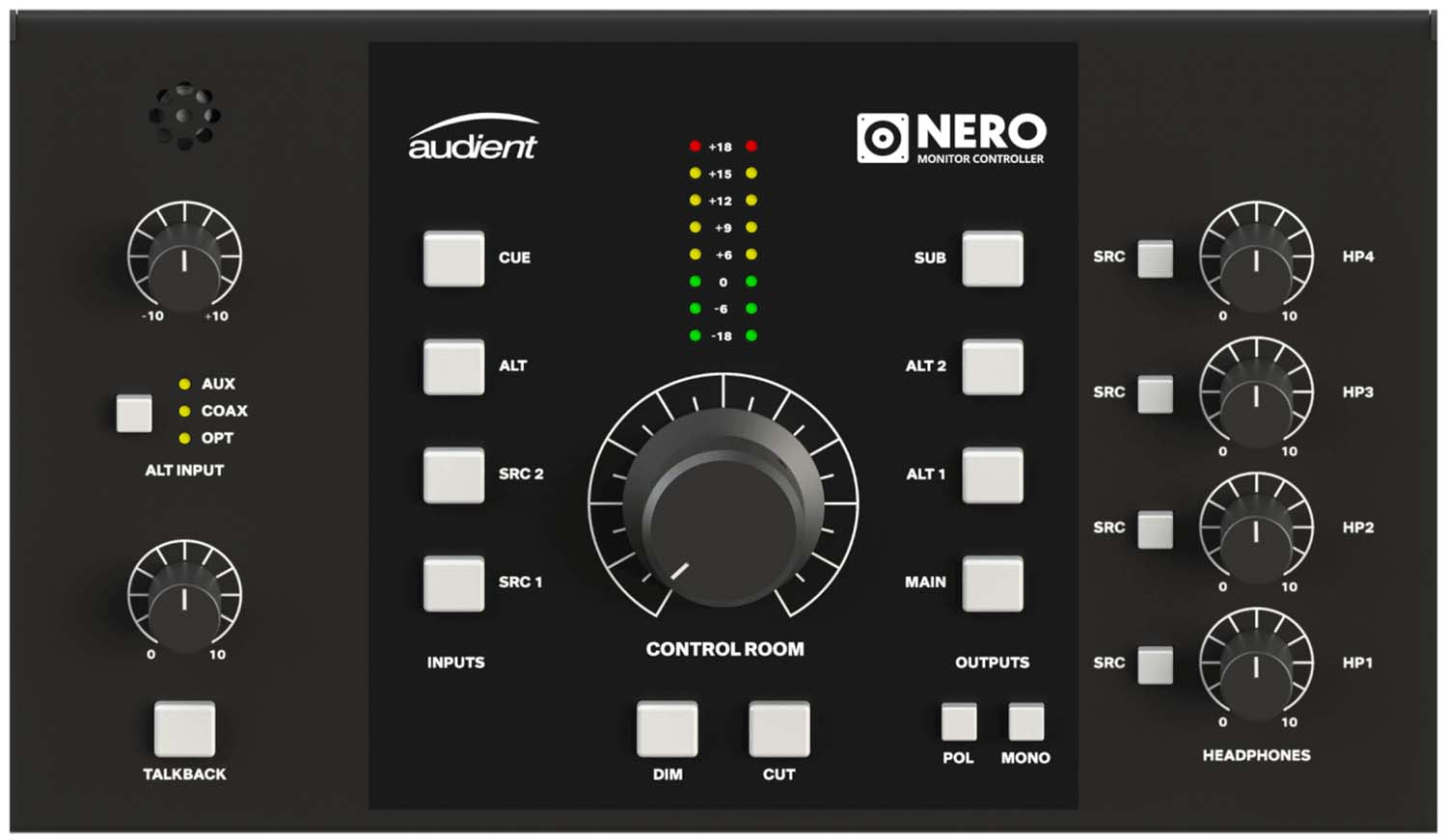 Audient NERO Desktop Monitor Controller - Hollywood DJ