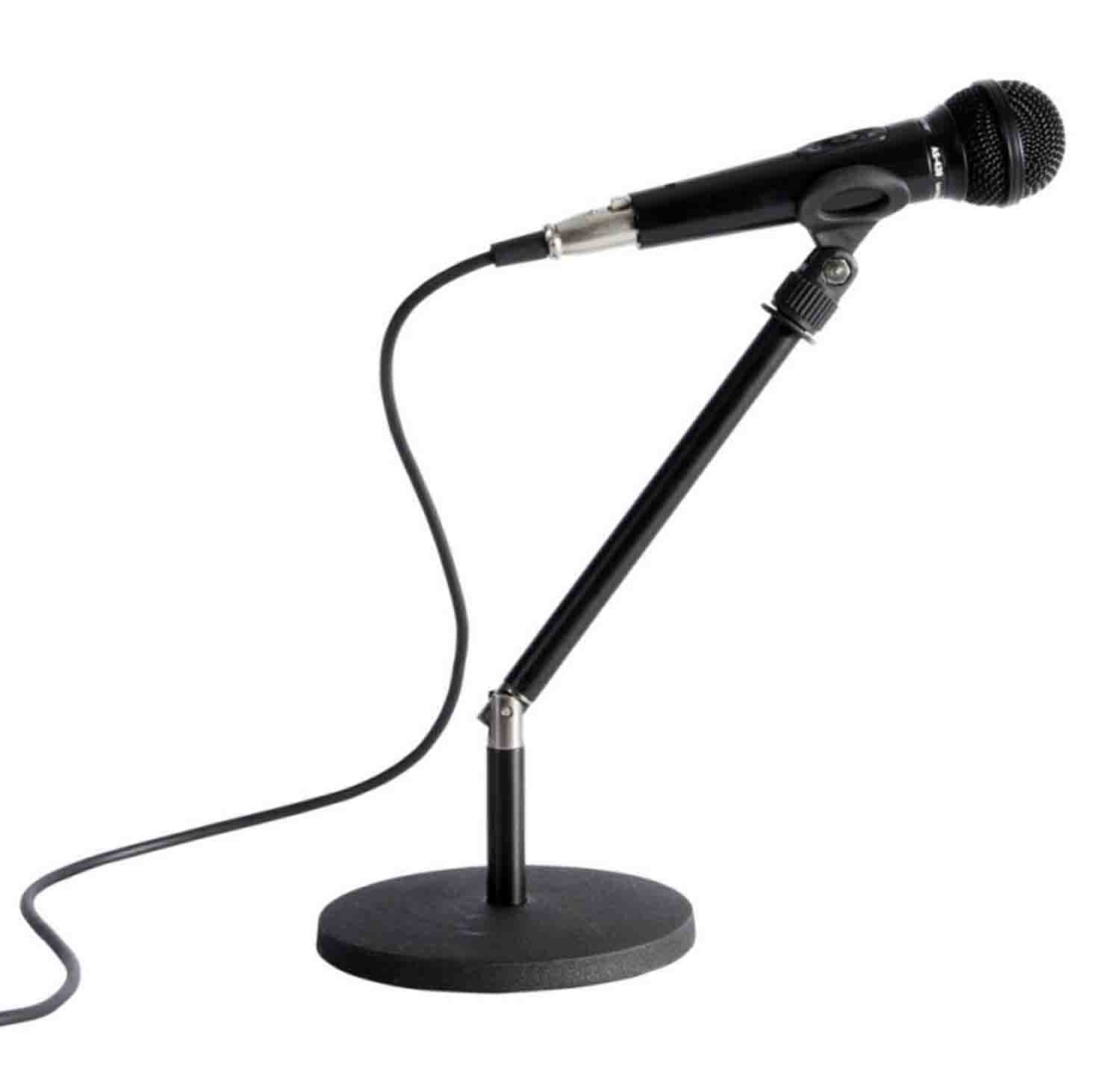 On Stage DS8100 Desktop Microphone Stand with Rocker-Lug - Hollywood DJ