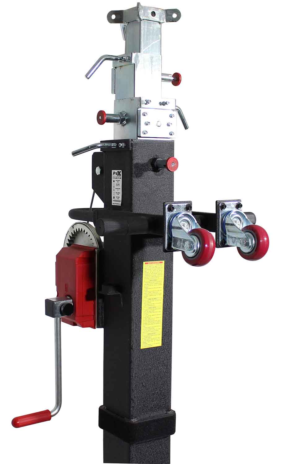 ProX XT-CRANK18FT-500 Lighting Heavy-Duty Crank Truss Stand 500 Lbs Capacity with Outriggers Center Load18'Includes T-Adapter Truss Mount - 18 Feet - Hollywood DJ