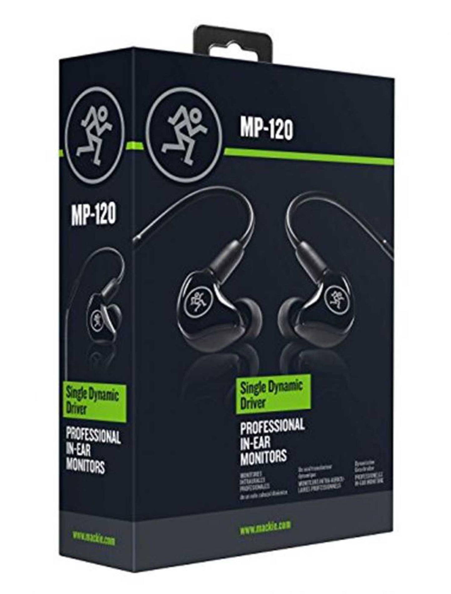 B-Stock: Mackie MP-120, Single Dynamic Driver Professional In-Ear Monitors - Hollywood DJ
