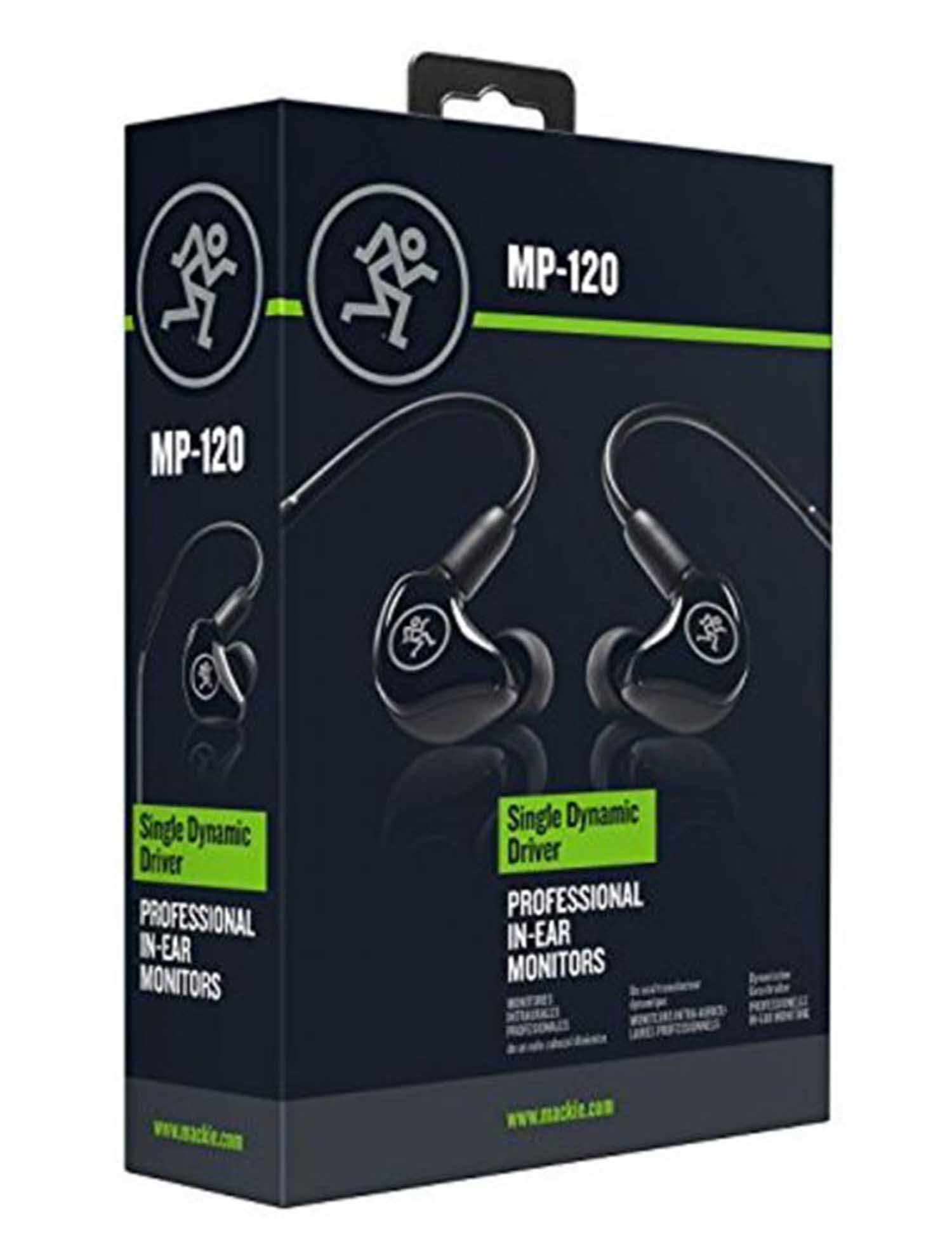 B-Stock: Mackie MP-120, Single Dynamic Driver Professional In-Ear Monitors - Hollywood DJ